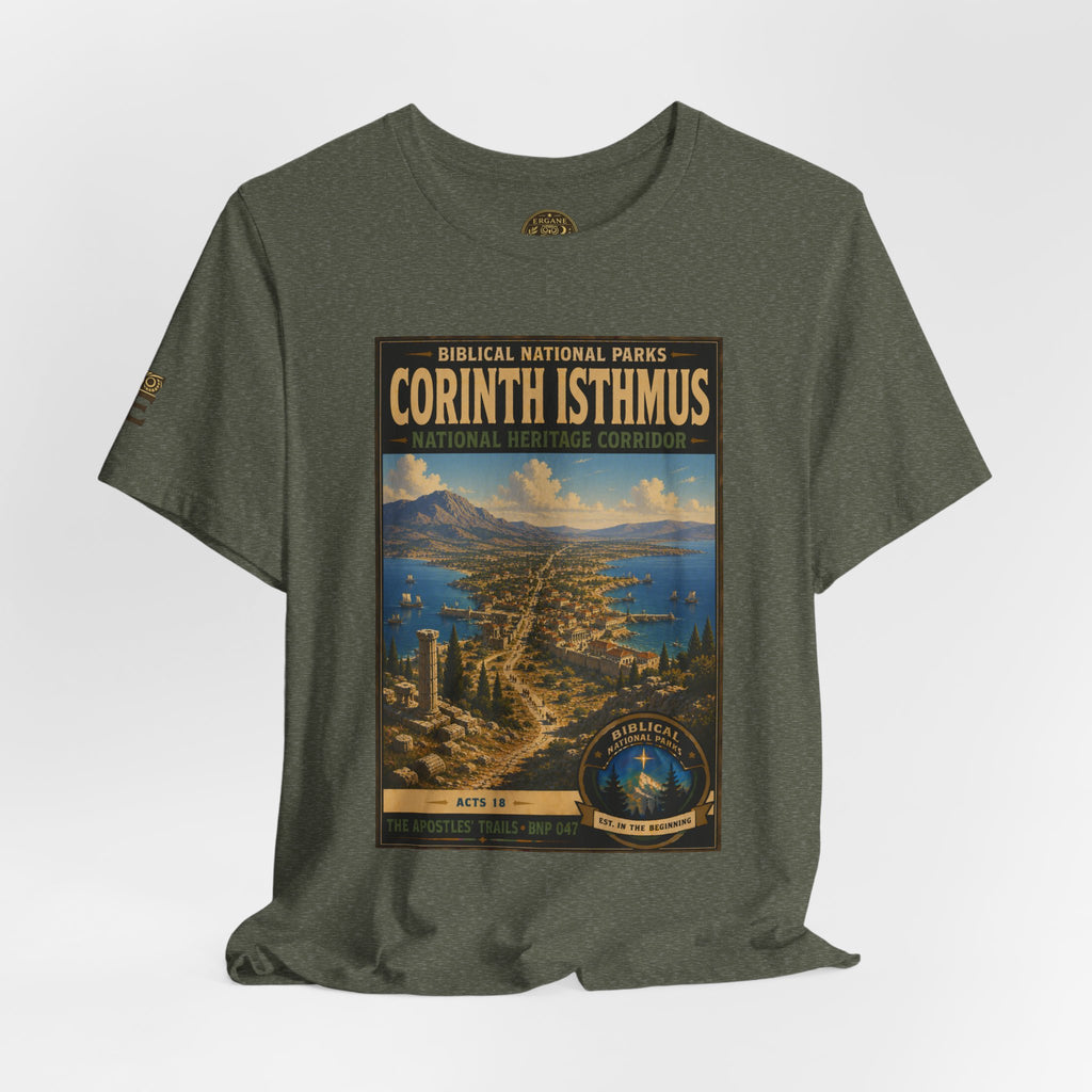Biblical National Parks Collection VIII- The Apostles' Trails #047/049 | Acts 18 | Vintage nature poster Tee | Biblical national parks graphic shirt