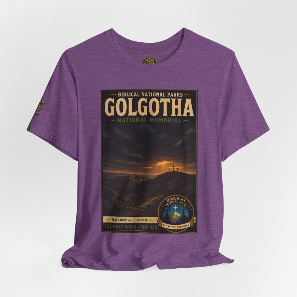 Biblical National Parks Collection VII- The Holy Week #039/041 | Matthew 27 - John 19 | Vintage nature poster Tee | Biblical national parks graphic shirt