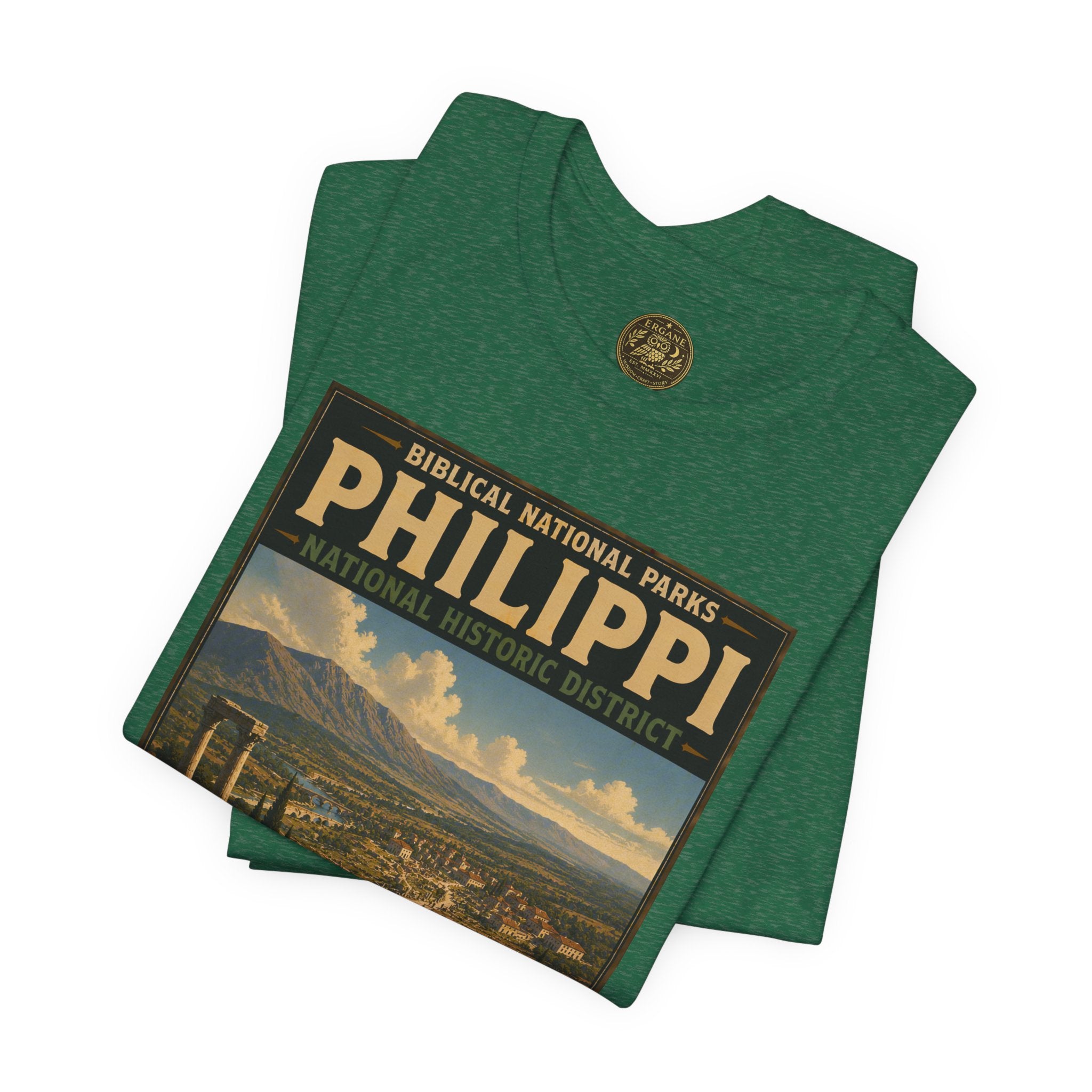Biblical National Parks Collection VIII- The Apostles' Trails #045/049 | Acts 16 | Vintage nature poster Tee | Biblical national parks graphic shirt