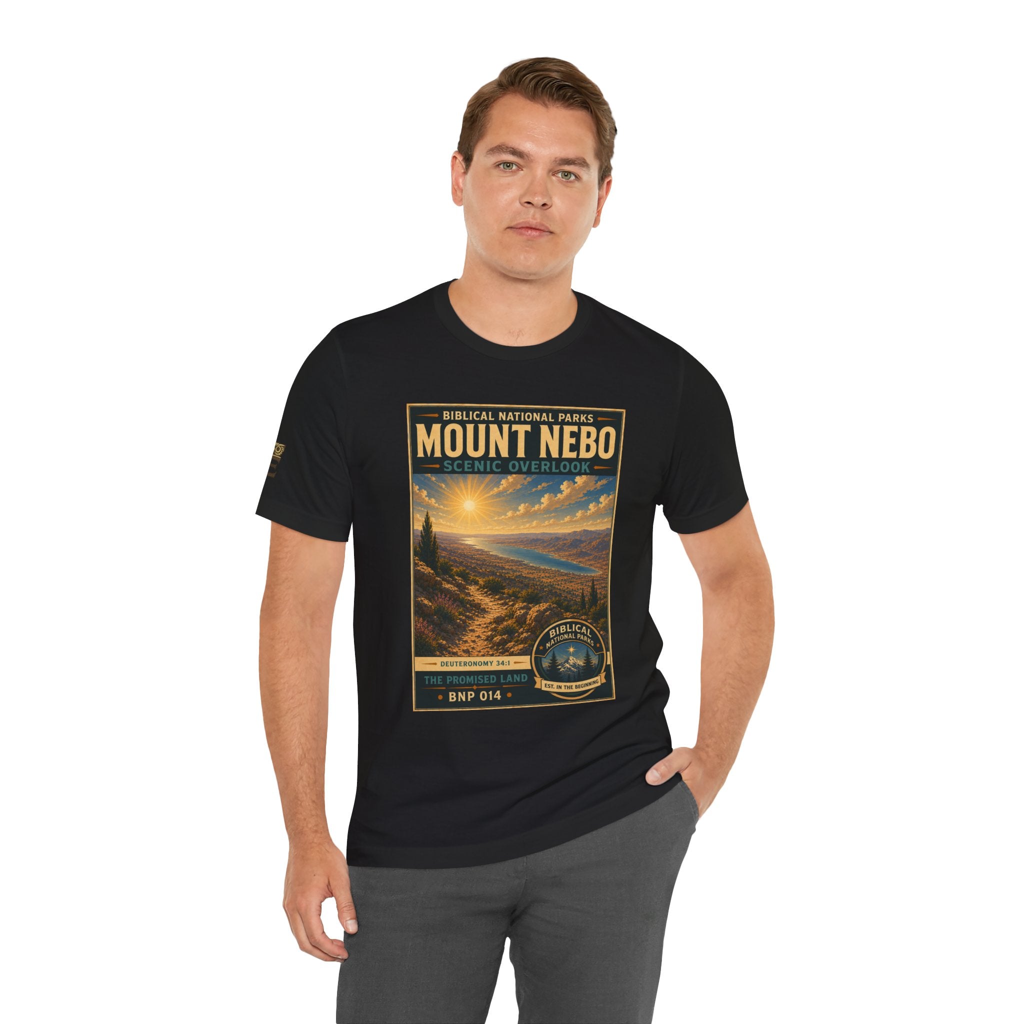 Biblical National Parks Collection III- The Promised Land #014/018 Deuteronomy 34:1 | Vintage nature poster Tee | Biblical national parks graphic shirt