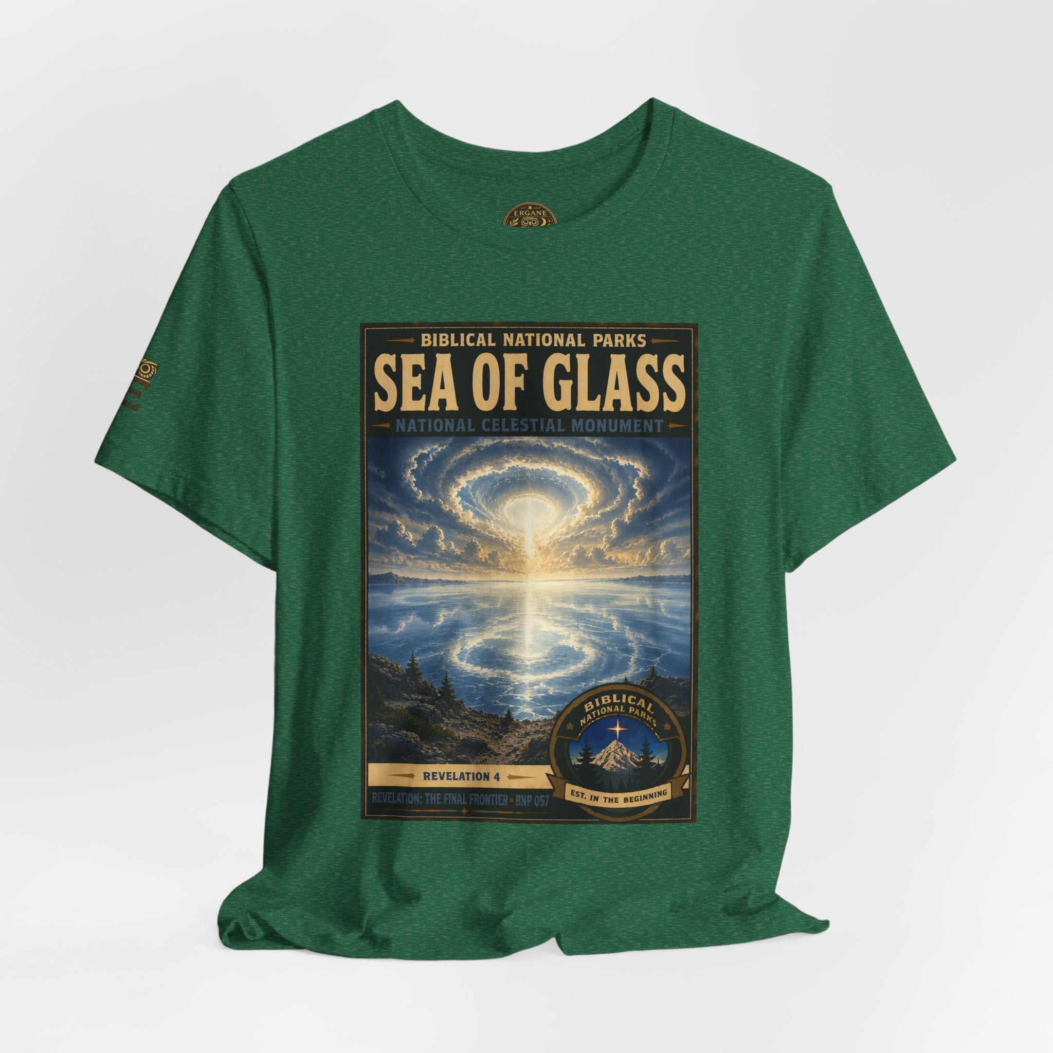 Biblical National Parks Collection X- #057/061 - Revelation: The Final Frontier | Revelation 4 | Vintage nature poster Tee | Biblical national parks graphic shirt
