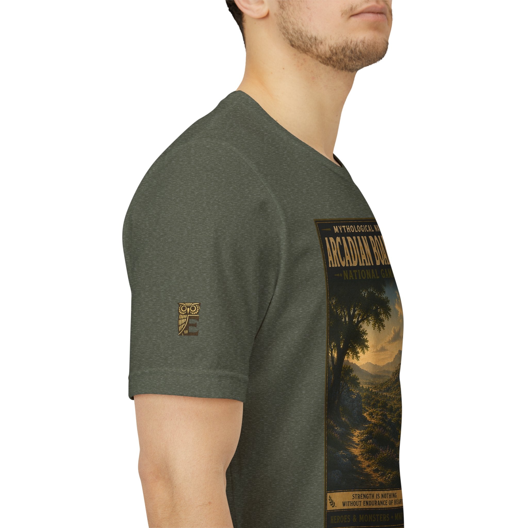 Mythological National Parks Collection III- #024-028 - Heros & Monsters | Vintage nature poster Tee | Mythological National Parks graphic shirt