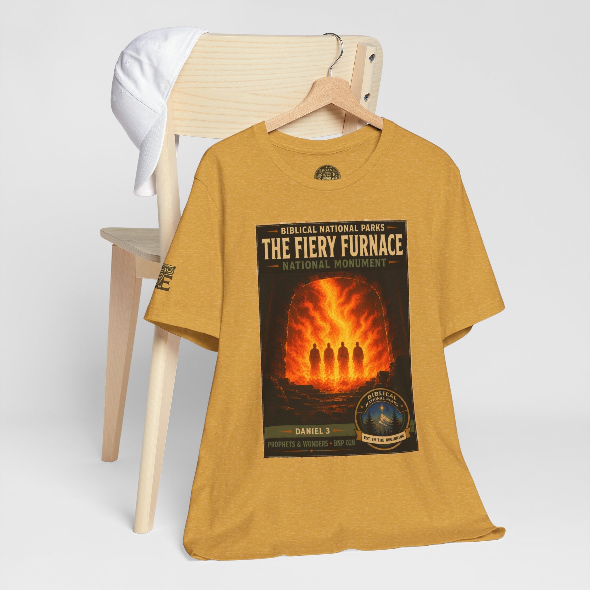 Biblical National Parks Collection V- Prophets & Wonders #028/030 Daniel 3 | Vintage nature poster Tee | Biblical national parks graphic shirt