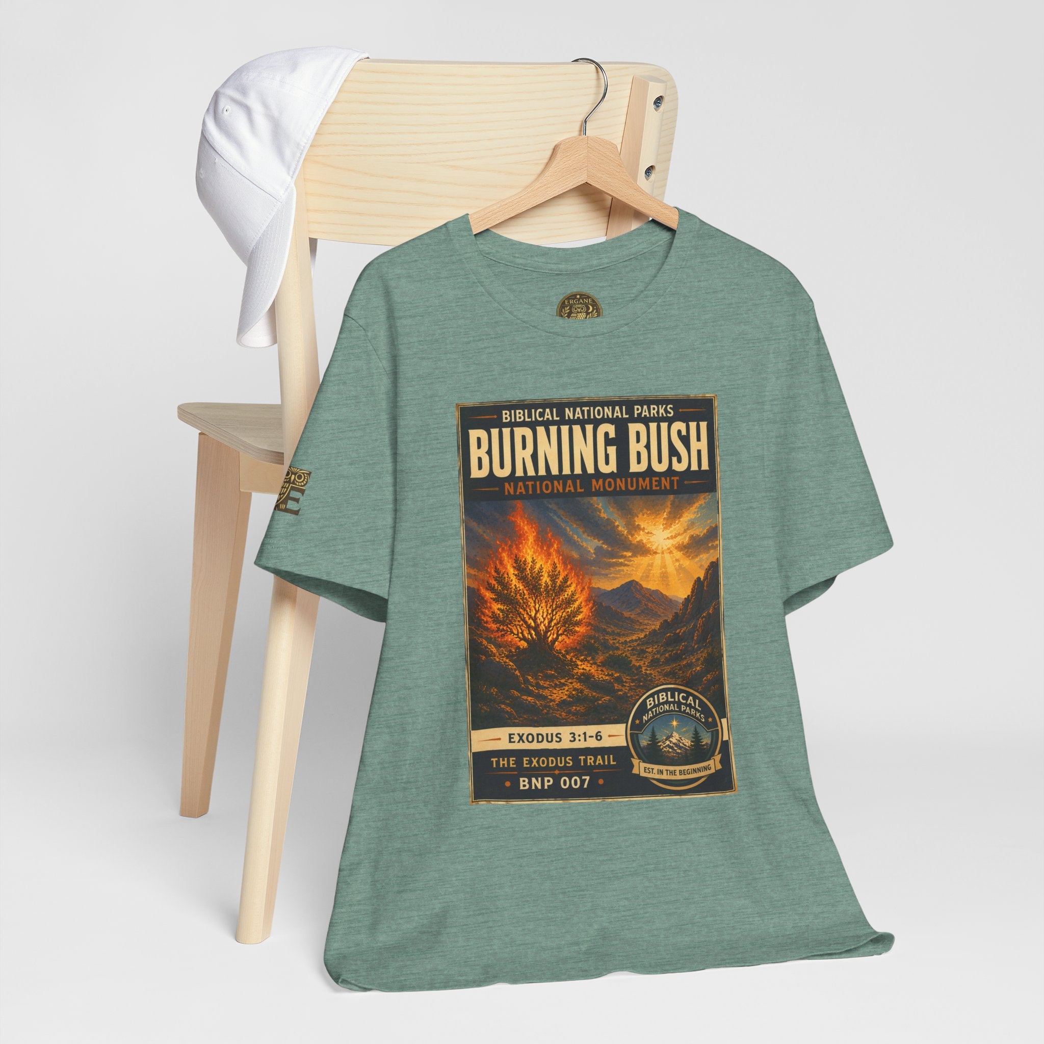 Biblical National Parks Collection II- The Exodus Trail #007/013 Exodus 3: 1-6 | Vintage nature poster Tee | Biblical national parks graphic shirt
