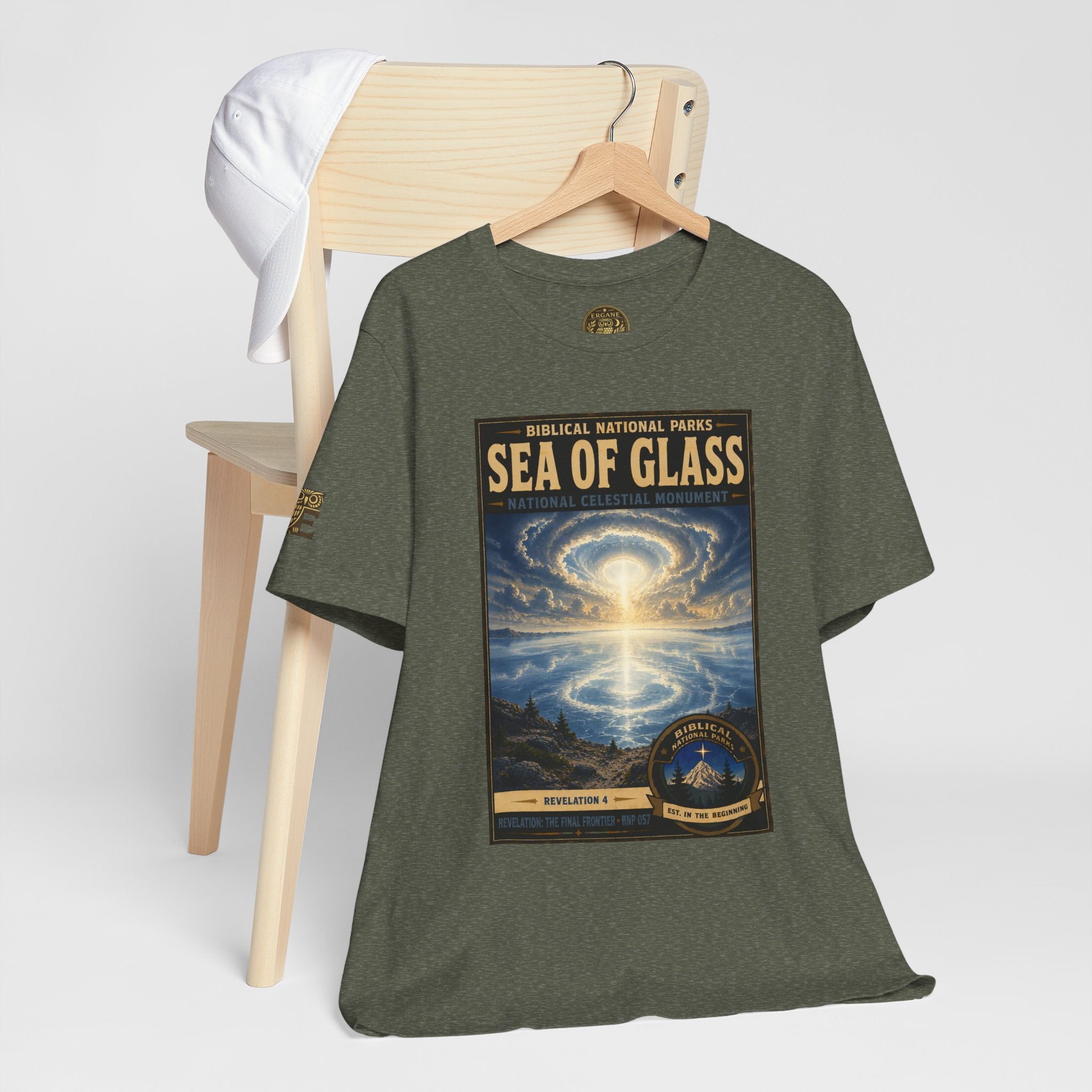 Biblical National Parks Collection X- #057/061 - Revelation: The Final Frontier | Revelation 4 | Vintage nature poster Tee | Biblical national parks graphic shirt