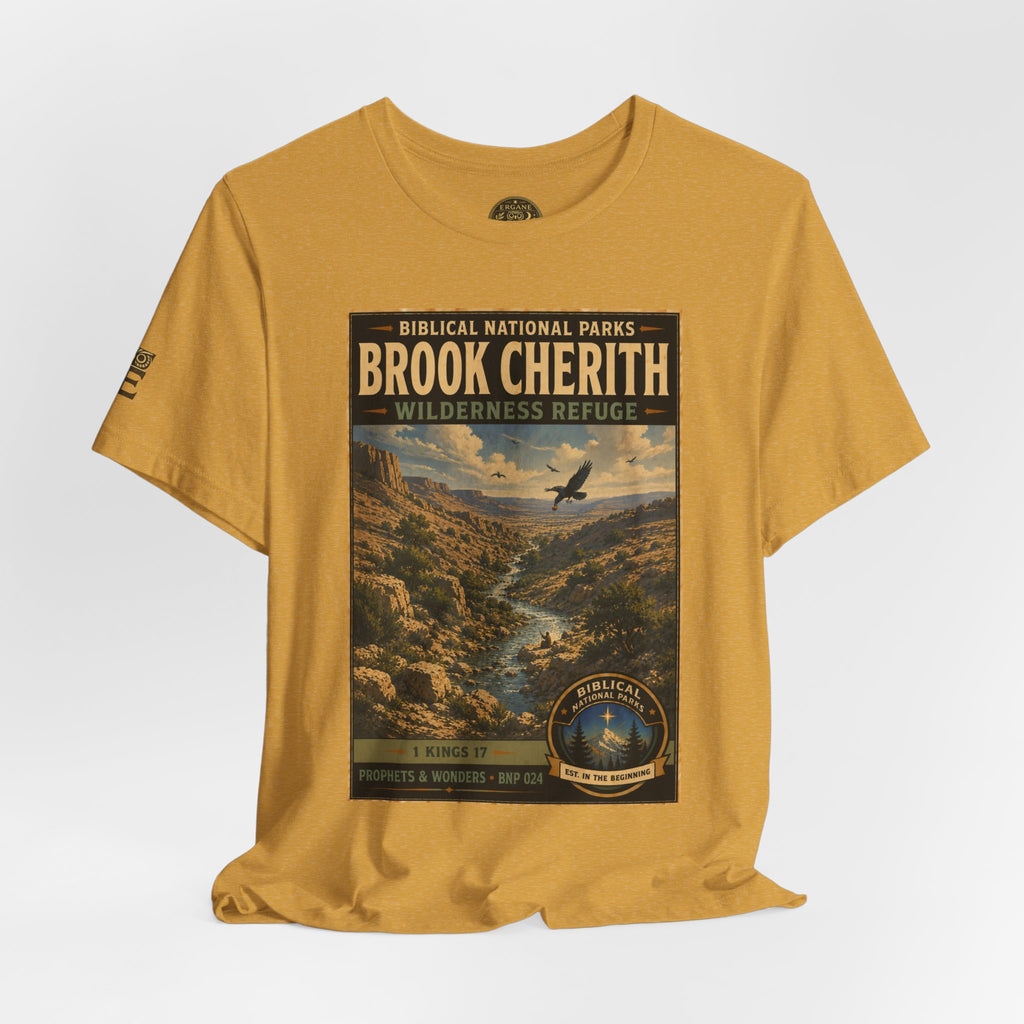 Biblical National Parks Collection V- Prophets & Wonders #024/030 1 Kings 17 | Vintage nature poster Tee | Biblical national parks graphic shirt