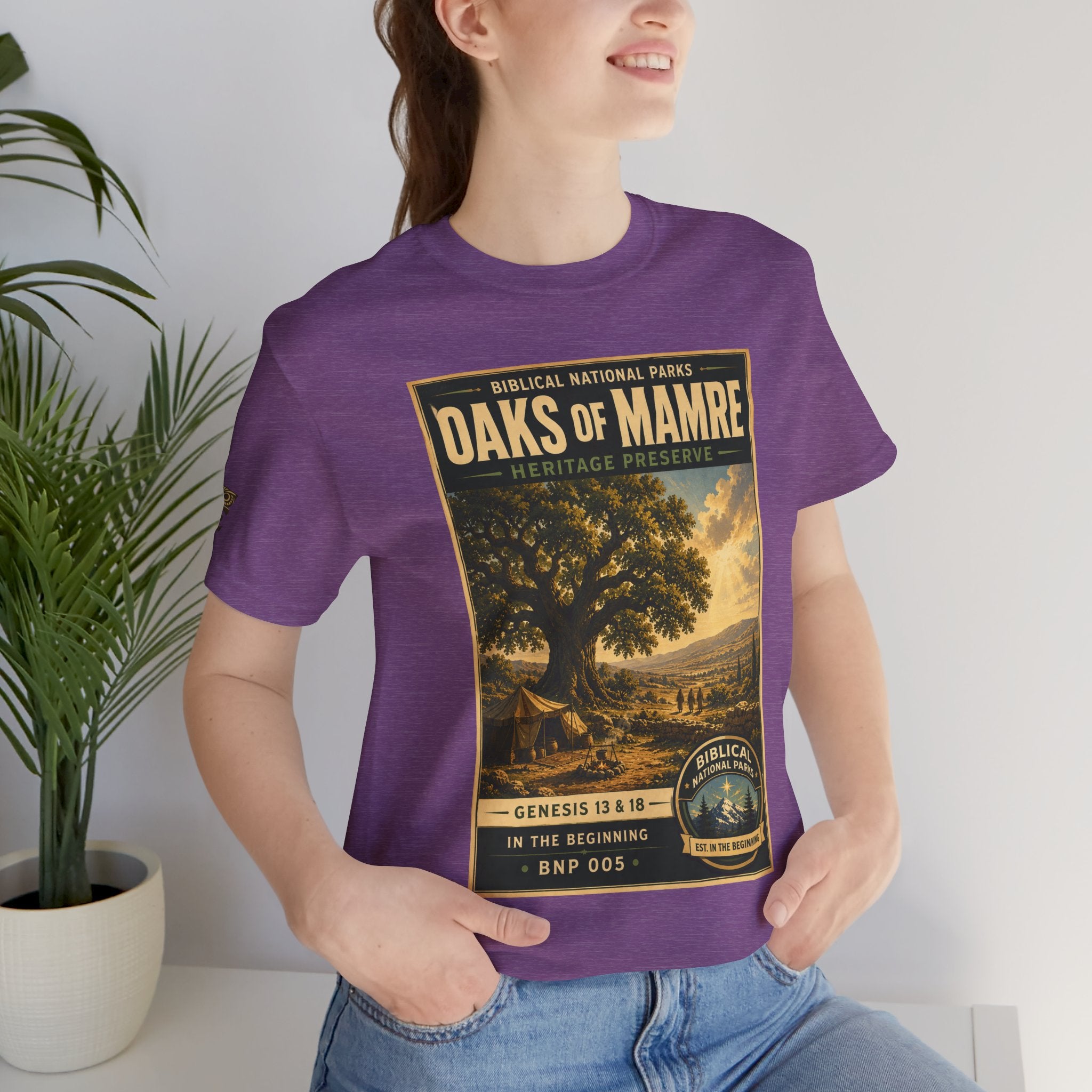 Biblical National Parks Collection I- In The Beginning #005/006 Genesis 13 & 18 | Vintage nature poster Tee | Biblical national parks graphic shirt