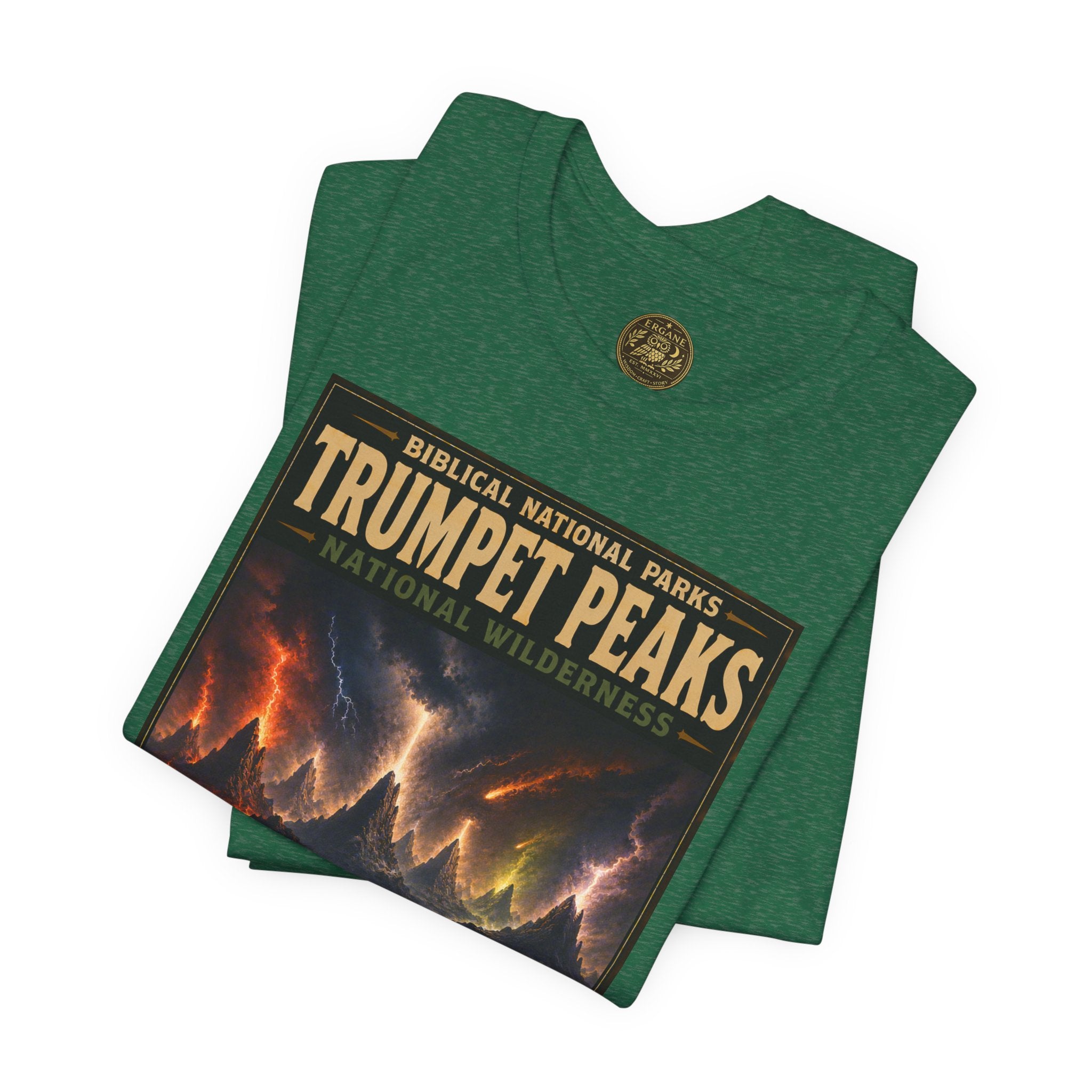 Biblical National Parks Collection X- #058/061 - Revelation: The Final Frontier | Revelation 8-9 | Vintage nature poster Tee | Biblical national parks graphic shirt