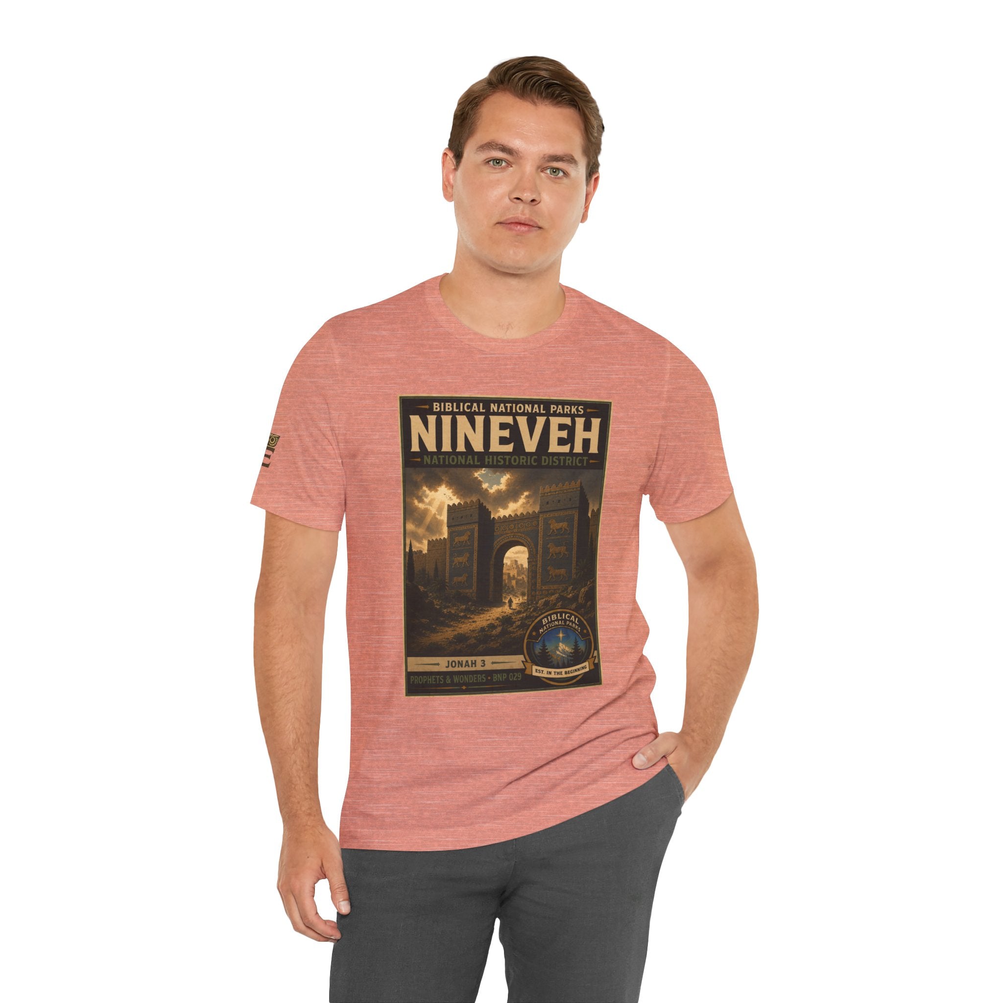 Biblical National Parks Collection V- Prophets & Wonders #029/030 Jonah 3 | Vintage nature poster Tee | Biblical national parks graphic shirt