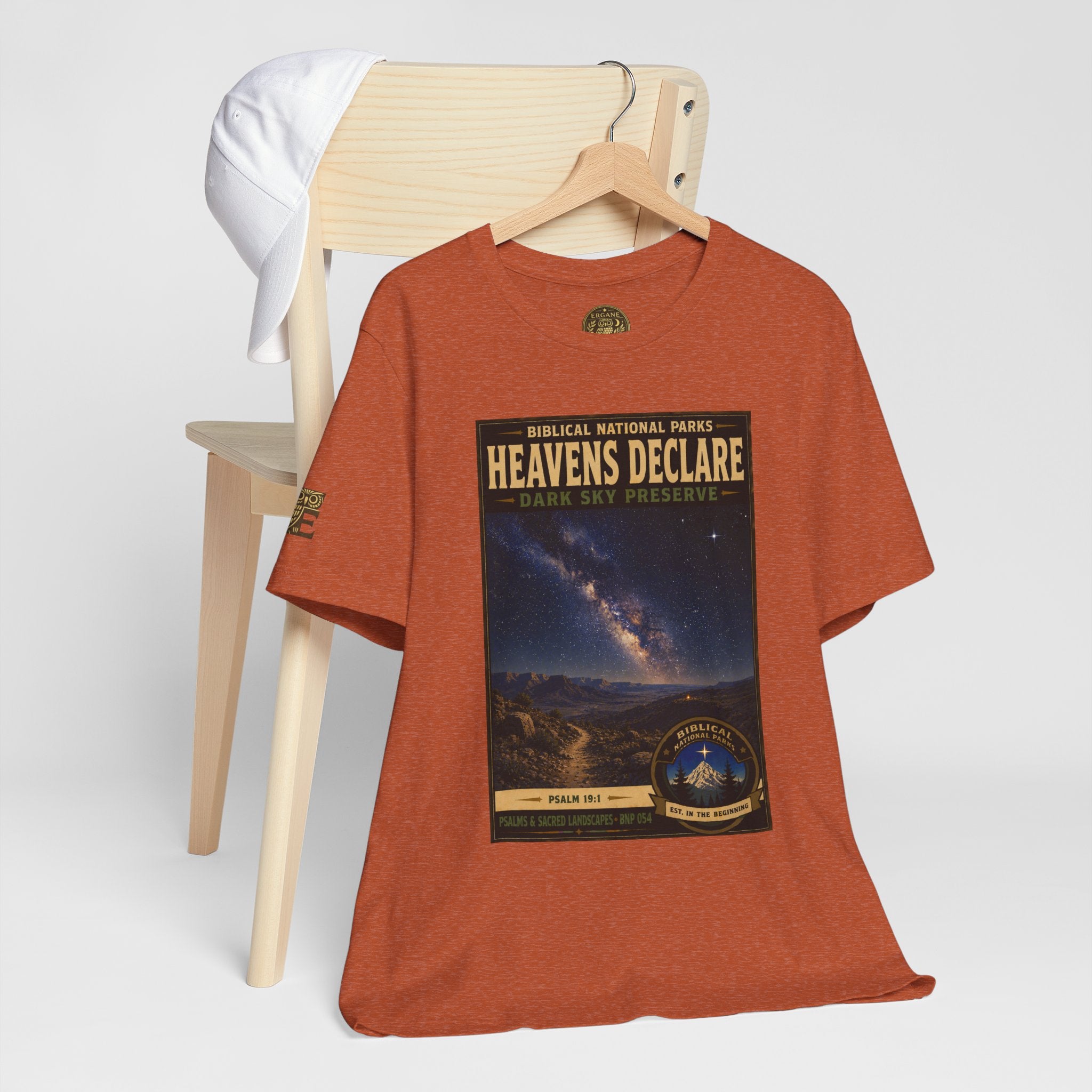 Biblical National Parks Collection IX- #054/054 -Psalms & Sacred Landscapes | Psalm 19:1 | Vintage nature poster Tee | Biblical national parks graphic shirt