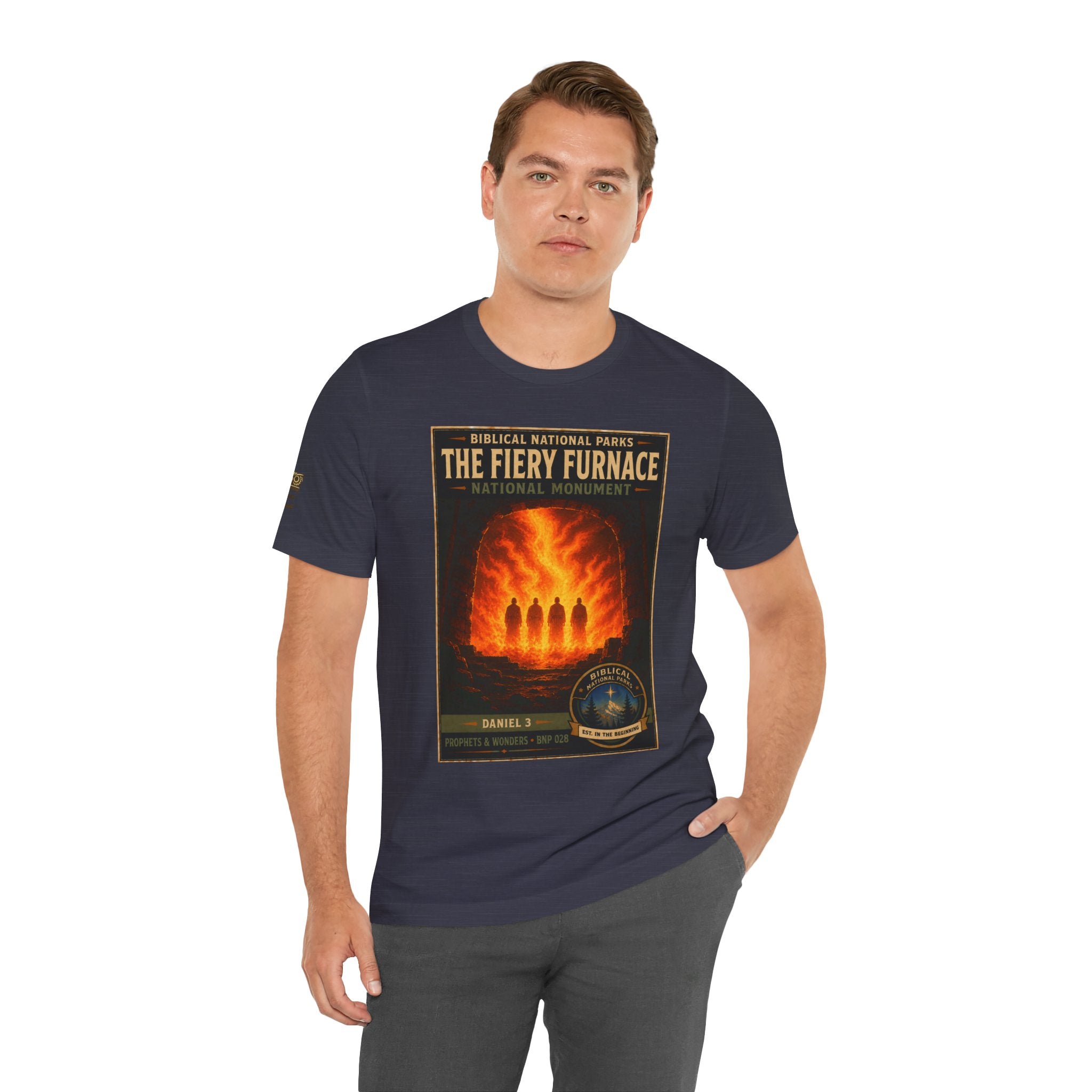 Biblical National Parks Collection V- Prophets & Wonders #028/030 Daniel 3 | Vintage nature poster Tee | Biblical national parks graphic shirt