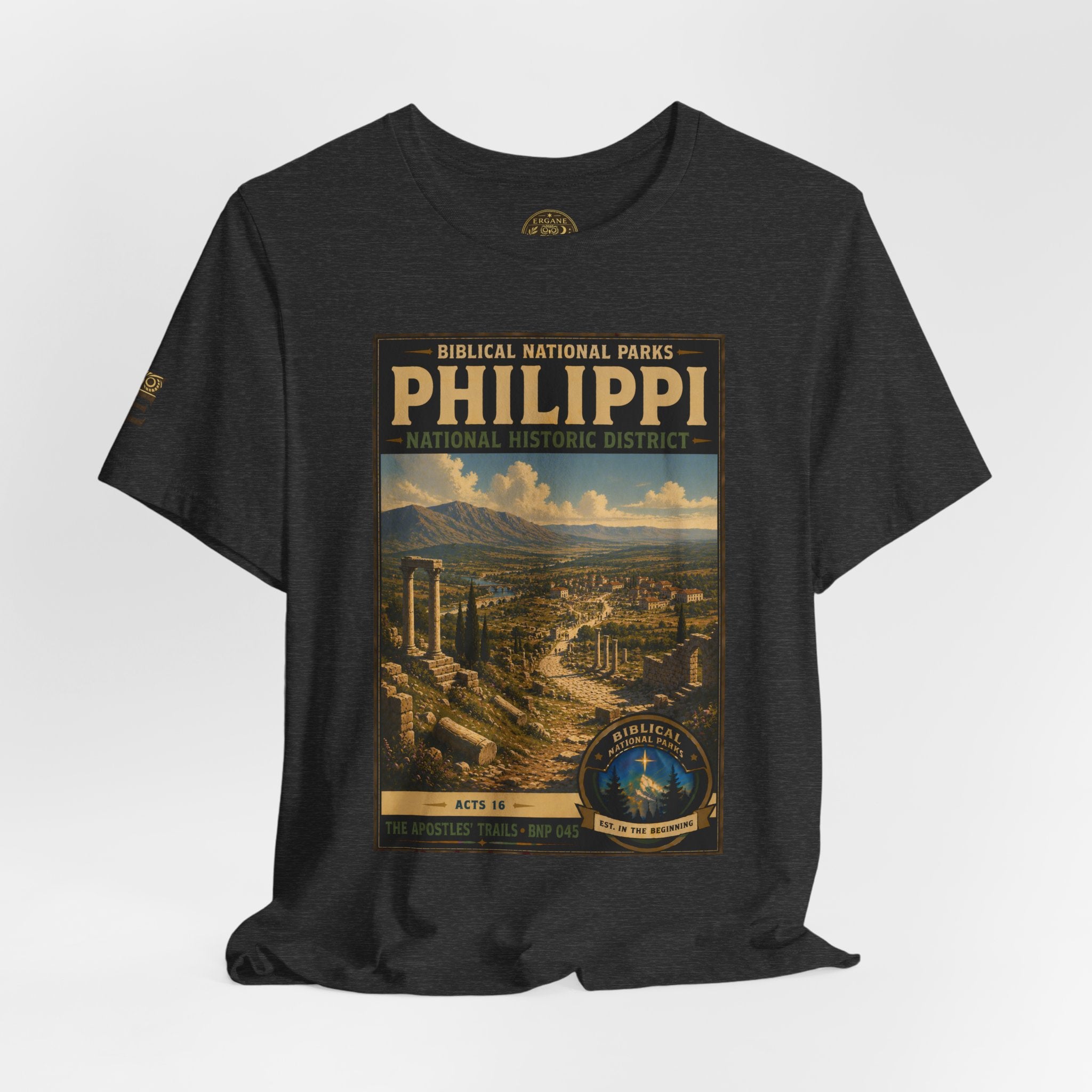 Biblical National Parks Collection VIII- The Apostles' Trails #045/049 | Acts 16 | Vintage nature poster Tee | Biblical national parks graphic shirt