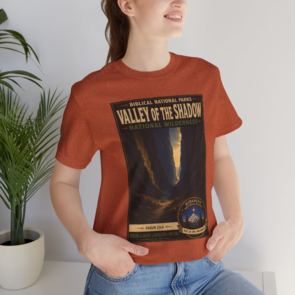 Biblical National Parks Collection IX- #052/054 -Psalms & Sacred Landscapes | Psalm 23:4 | Vintage nature poster Tee | Biblical national parks graphic shirt