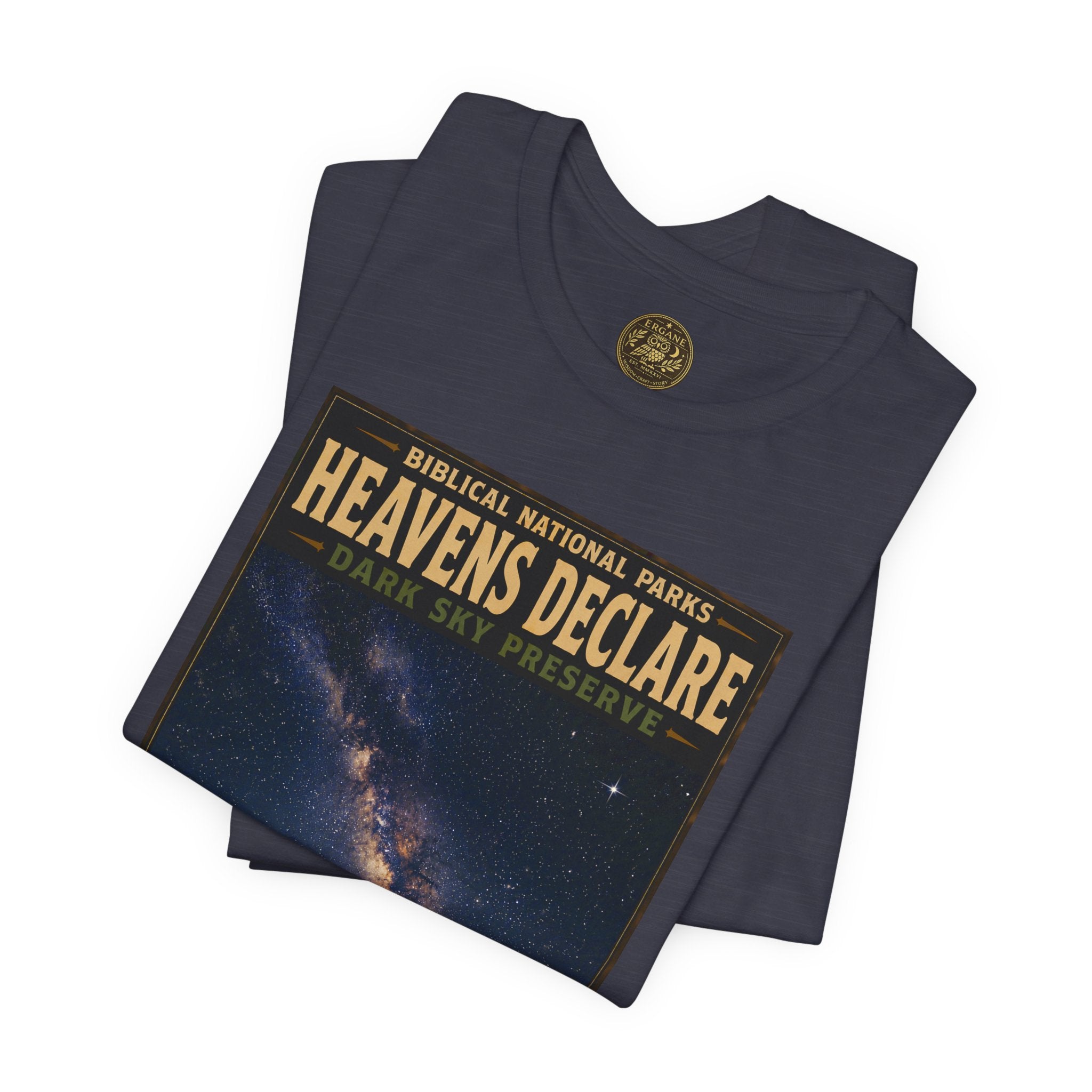 Biblical National Parks Collection IX- #054/054 -Psalms & Sacred Landscapes | Psalm 19:1 | Vintage nature poster Tee | Biblical national parks graphic shirt
