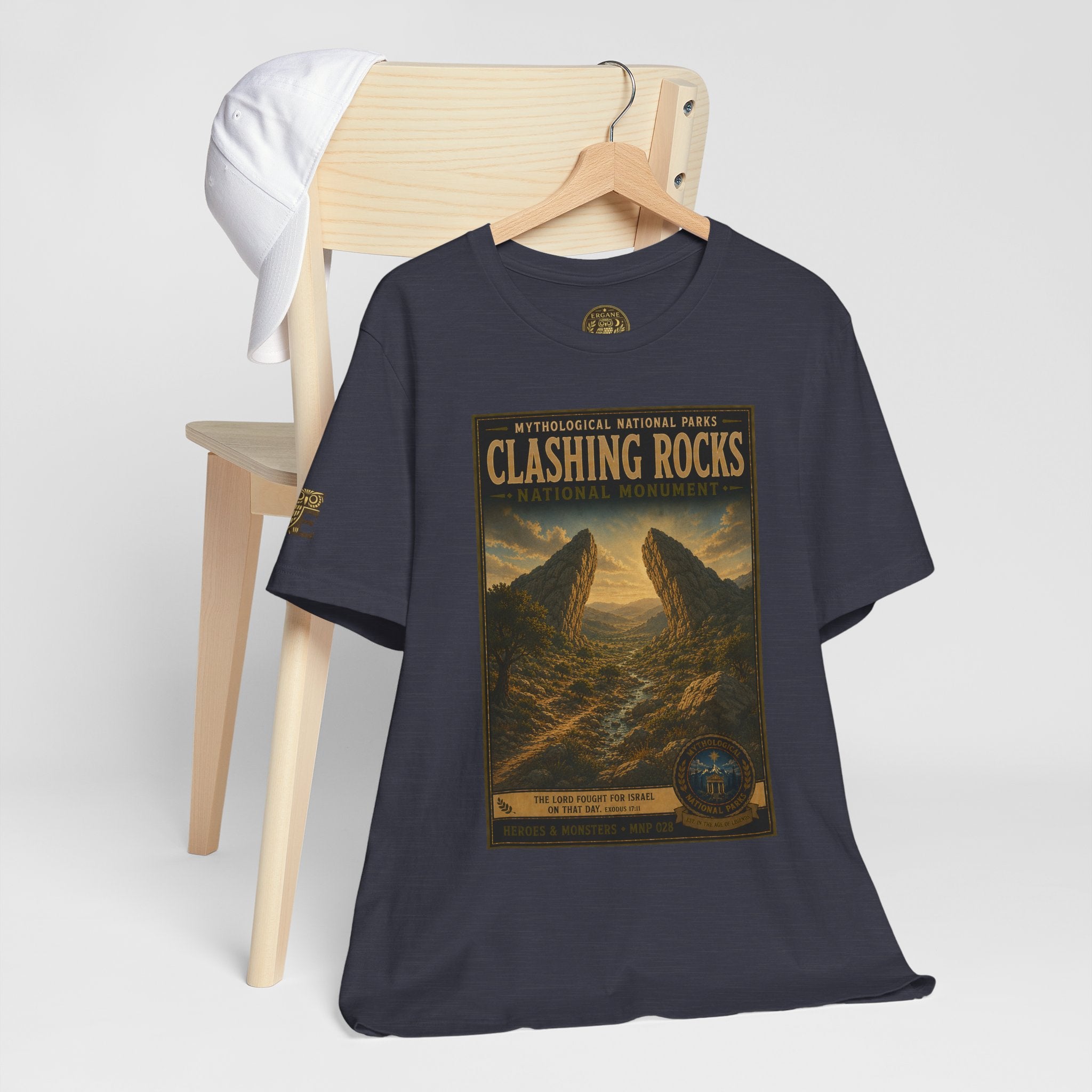 Mythological National Parks Collection III- #028-028 - Heros & Monsters | Vintage nature poster Tee | Mythological National Parks graphic shirt