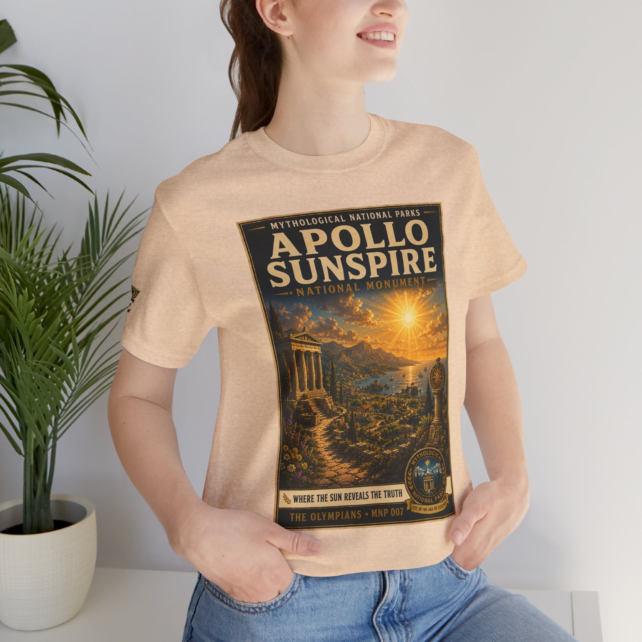 Mythological National Parks Collection I- #007-007 -The Olympians | Vintage nature poster Tee | Mythological National Parks graphic shirt