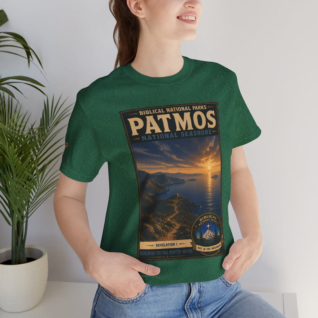 Biblical National Parks Collection X- #055/061 - Revelation: The Final Frontier | Revelation 1 | Vintage nature poster Tee | Biblical national parks graphic shirt