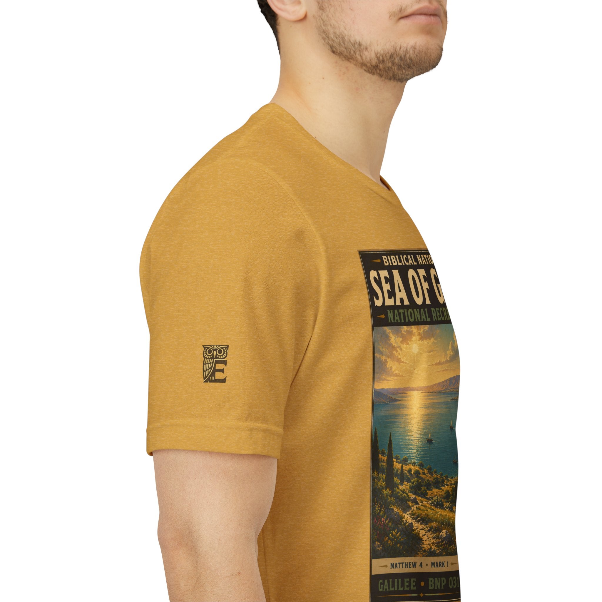 Biblical National Parks Collection VI- Galilee #031/035 Matthew 4 & Mark 1 | Vintage nature poster Tee | Biblical national parks graphic shirt