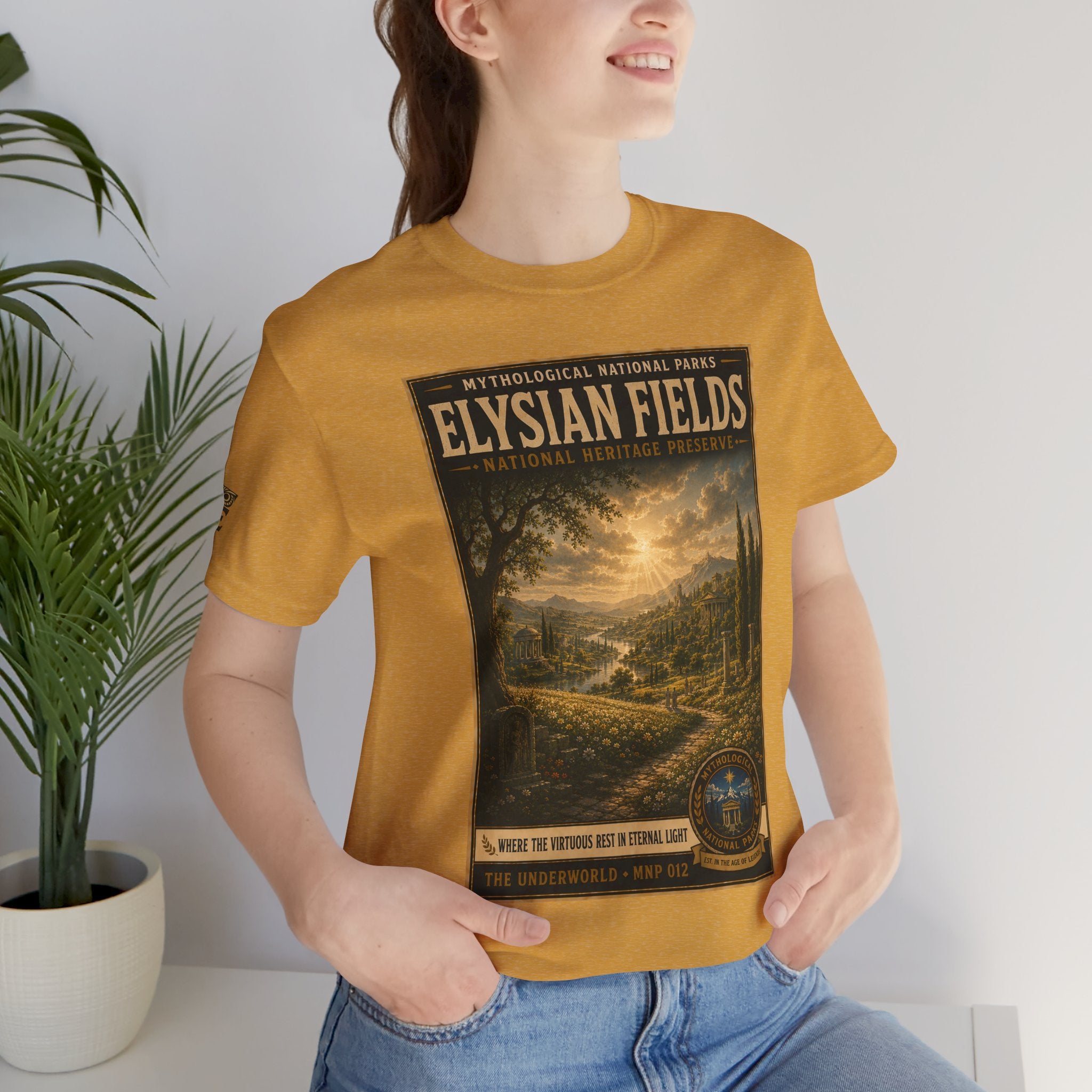 Mythological National Parks Collection II- #012-016 -The Underworld | Vintage nature poster Tee | Mythological National Parks graphic shirt