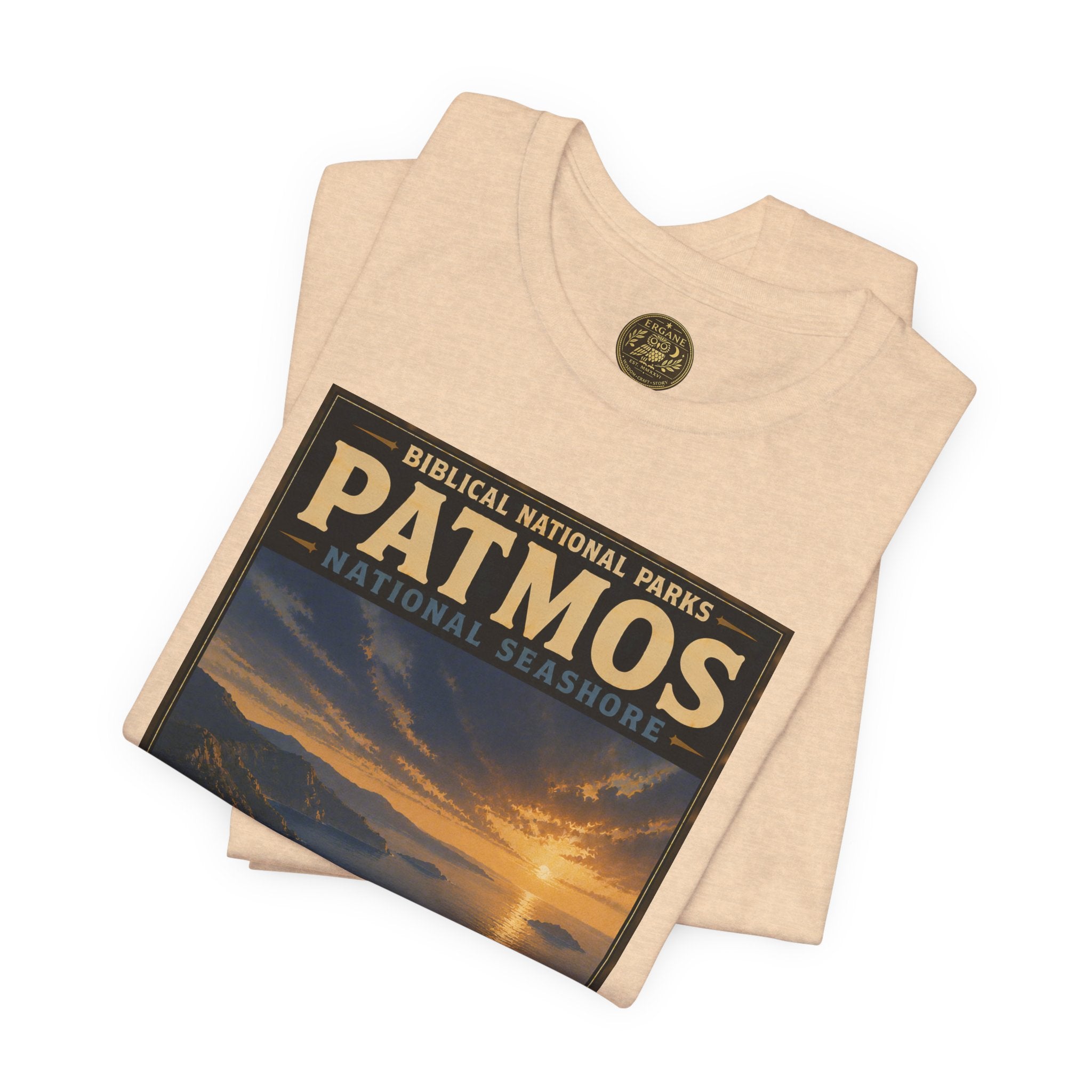 Biblical National Parks Collection X- #055/061 - Revelation: The Final Frontier | Revelation 1 | Vintage nature poster Tee | Biblical national parks graphic shirt
