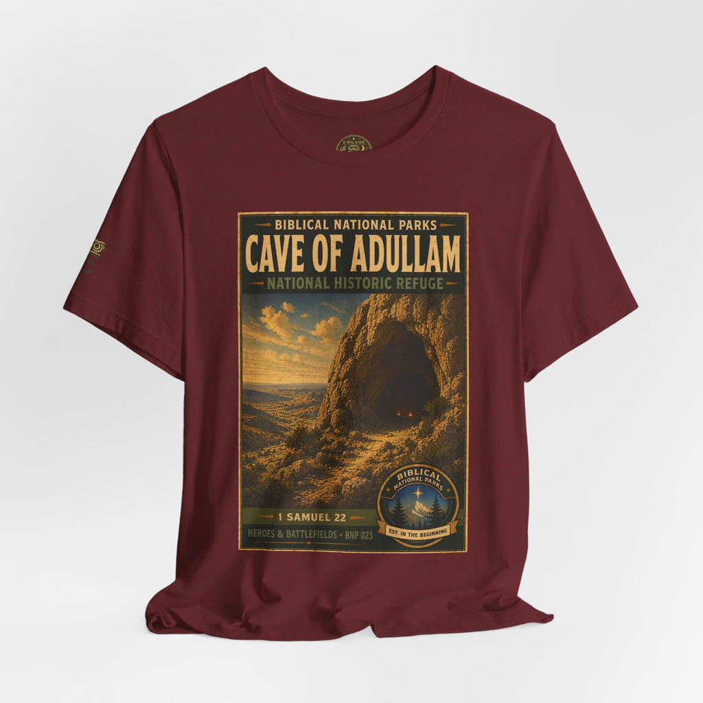 Biblical National Parks Collection IV- Heros & Battlefields #023/023 1 Samuel 22 | Vintage nature poster Tee | Biblical national parks graphic shirt