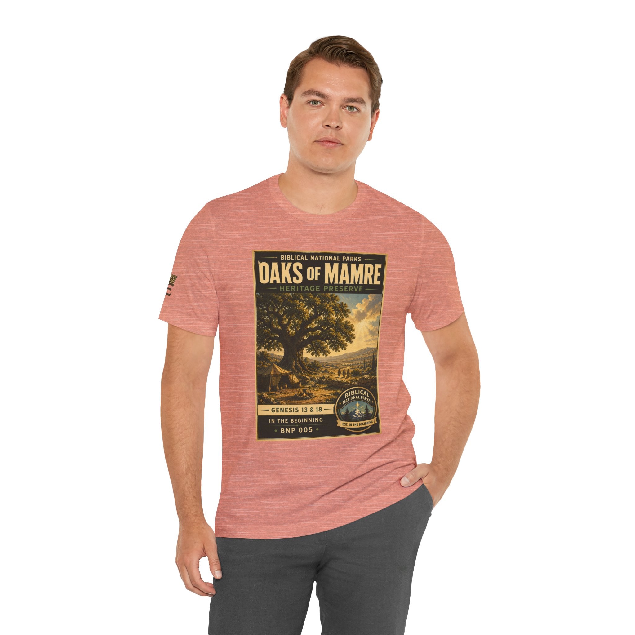 Biblical National Parks Collection I- In The Beginning #005/006 Genesis 13 & 18 | Vintage nature poster Tee | Biblical national parks graphic shirt