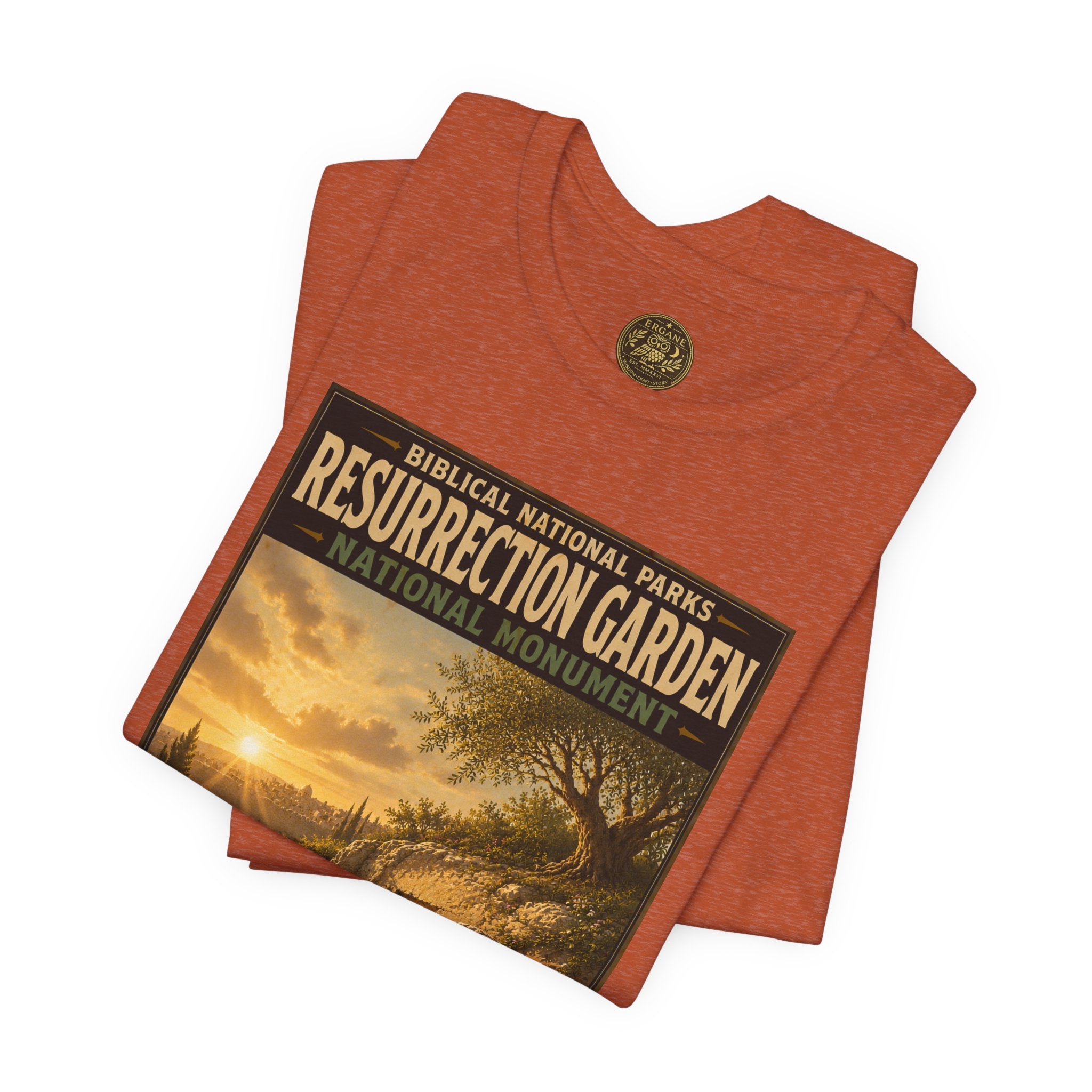 Biblical National Parks Collection VII- The Holy Week #041/041 | Matthew 28 - John 20 | Vintage nature poster Tee | Biblical national parks graphic shirt