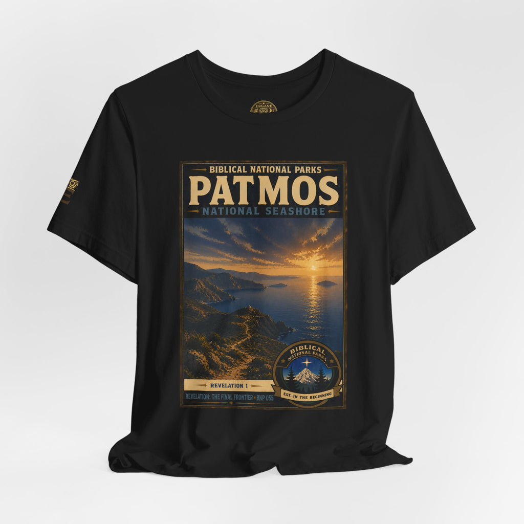 Biblical National Parks Collection X- #055/061 - Revelation: The Final Frontier | Revelation 1 | Vintage nature poster Tee | Biblical national parks graphic shirt