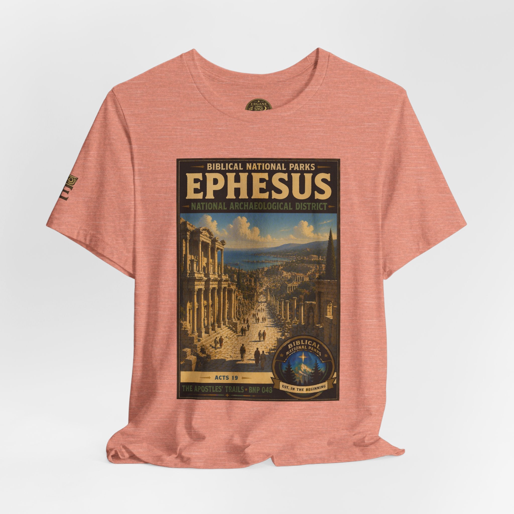 Biblical National Parks Collection VIII- The Apostles' Trails #048/049 | Acts 19 | Vintage nature poster Tee | Biblical national parks graphic shirt