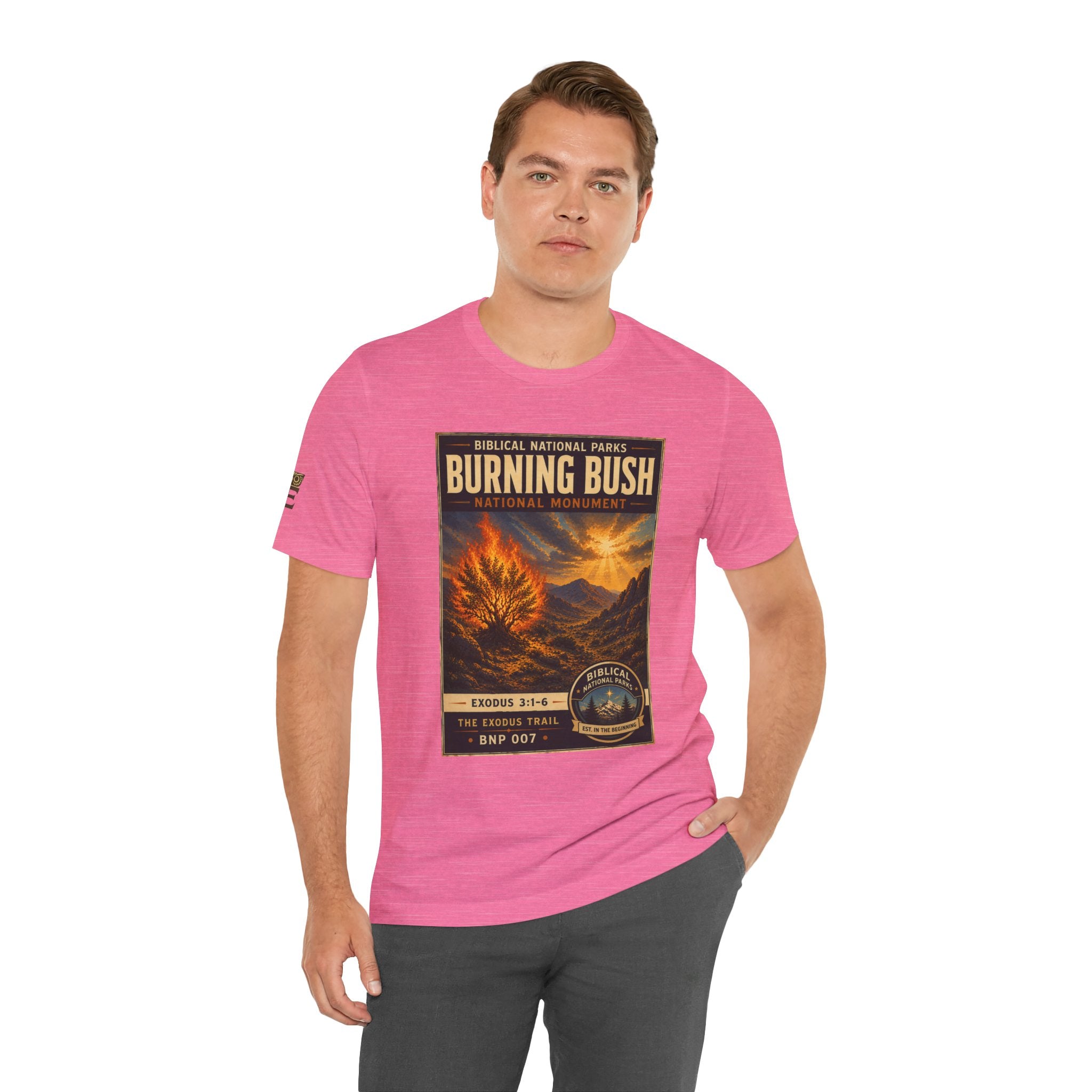 Biblical National Parks Collection II- The Exodus Trail #007/013 Exodus 3: 1-6 | Vintage nature poster Tee | Biblical national parks graphic shirt