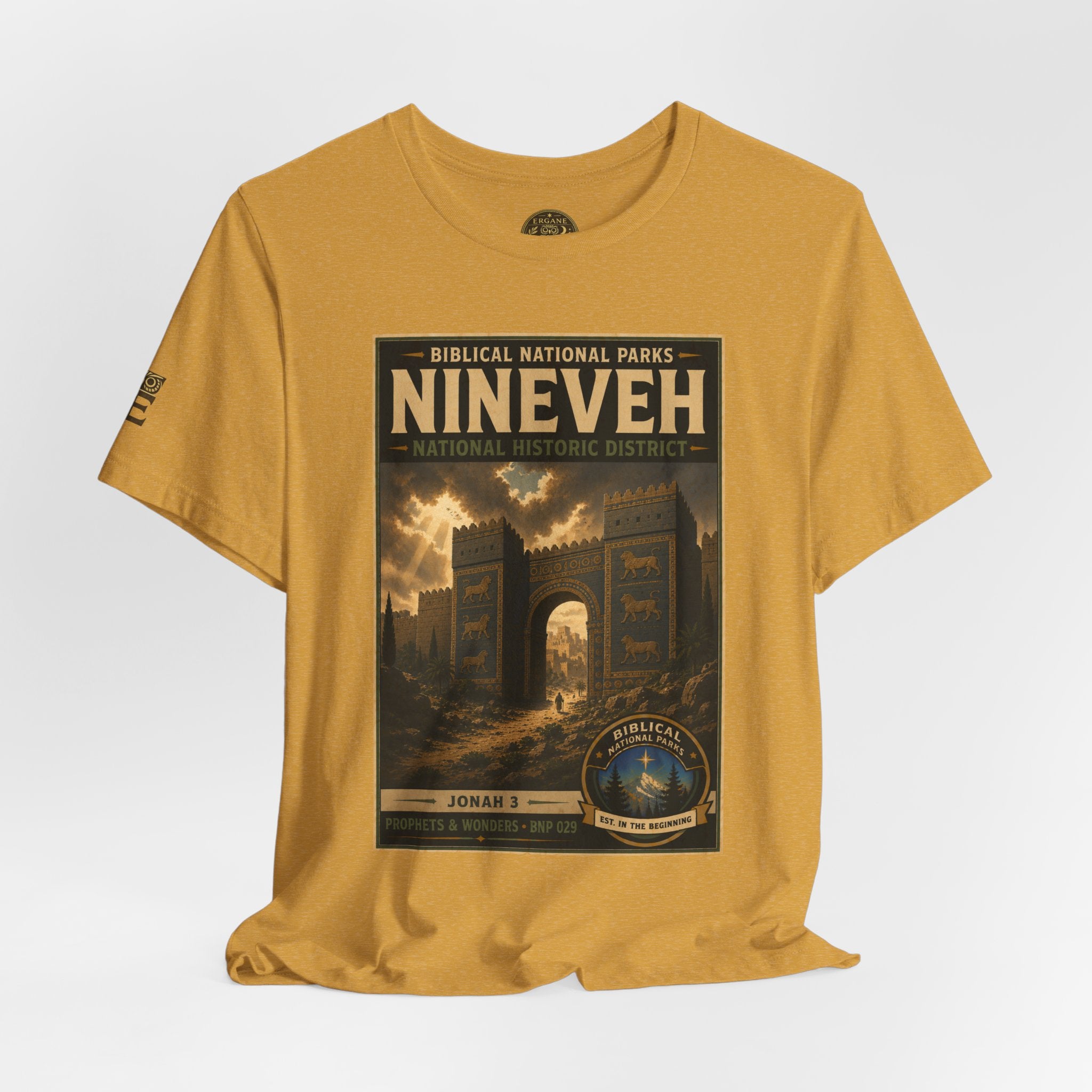 Biblical National Parks Collection V- Prophets & Wonders #029/030 Jonah 3 | Vintage nature poster Tee | Biblical national parks graphic shirt