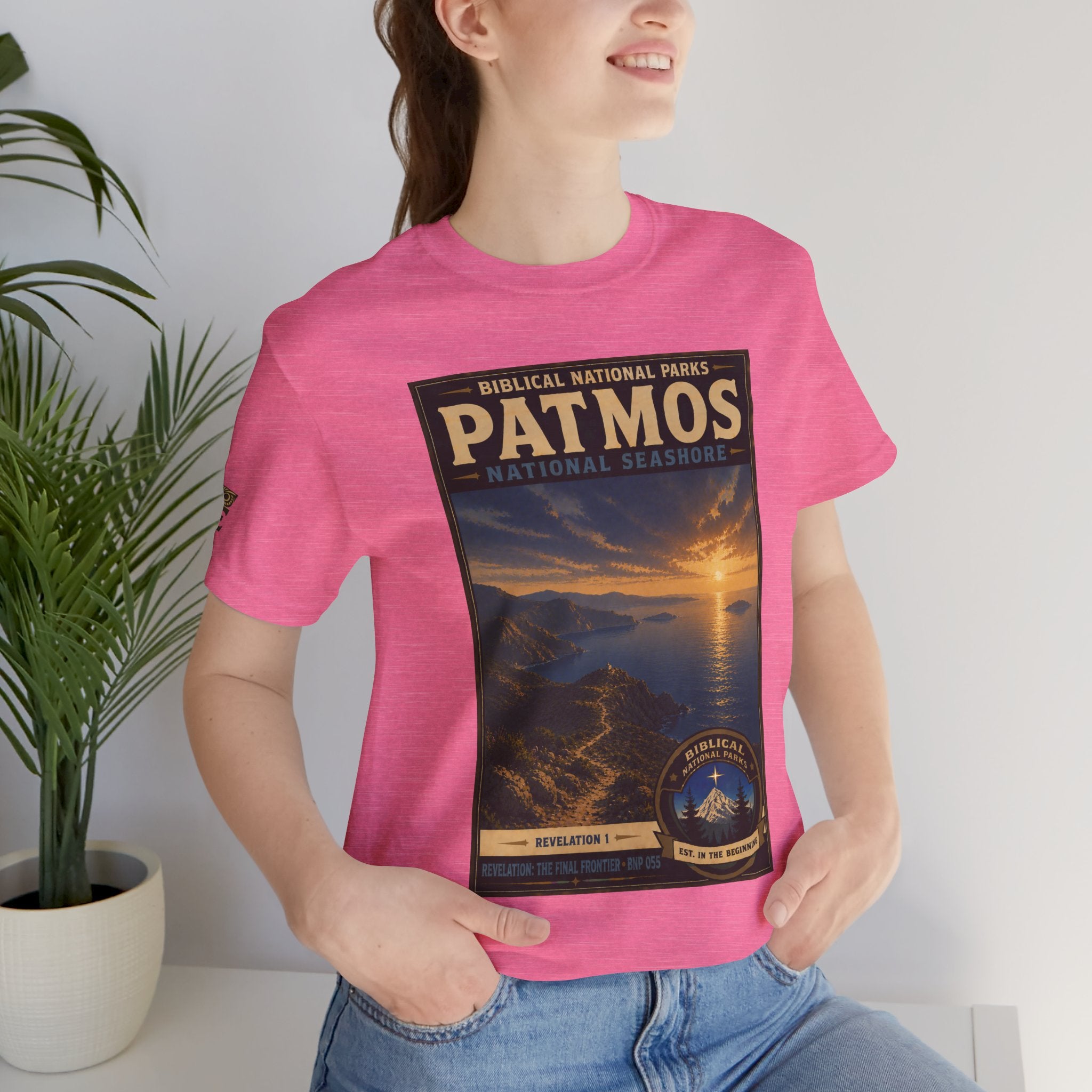 Biblical National Parks Collection X- #055/061 - Revelation: The Final Frontier | Revelation 1 | Vintage nature poster Tee | Biblical national parks graphic shirt