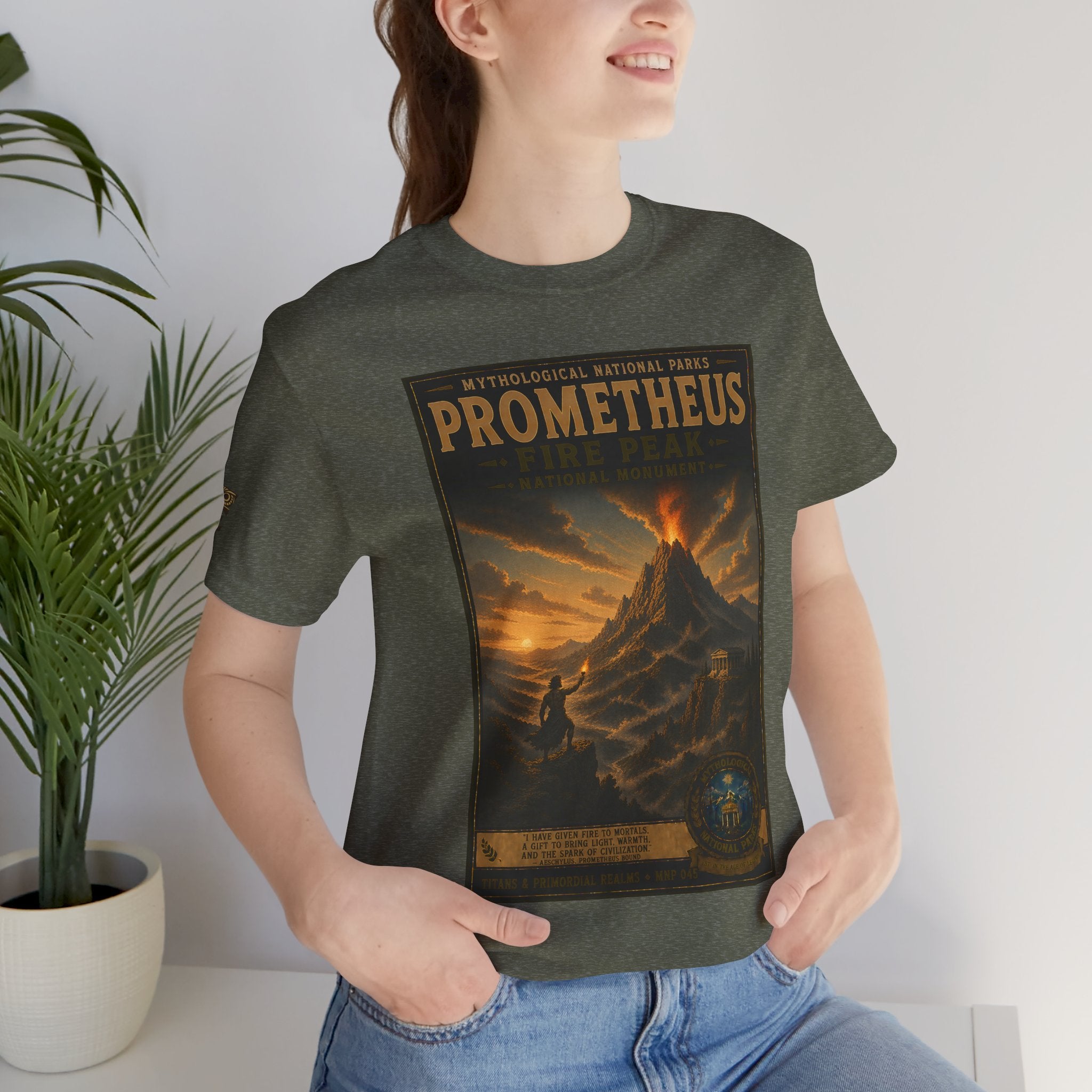 Mythological National Parks COLLECTION V- #045-050 TITANS & PRIMORDIAL REALMS | Vintage nature poster Tee | Mythological National Parks graphic shirt