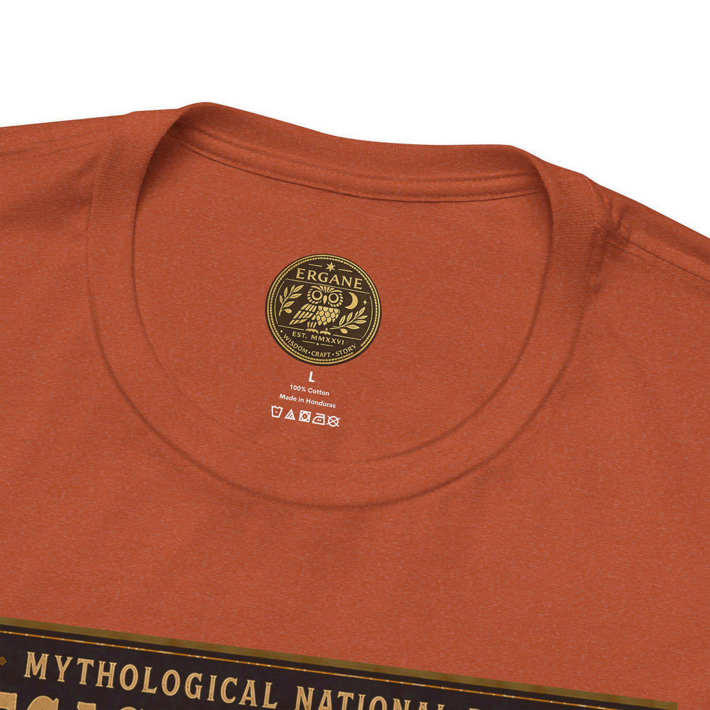 Mythological National Parks Collection III- #020-028 - Heros & Monsters | Vintage nature poster Tee | Mythological National Parks graphic shirt