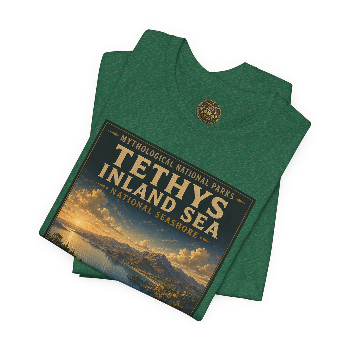 Mythological National Parks COLLECTION V- #043-050 TITANS & PRIMORDIAL REALMS | Vintage nature poster Tee | Mythological National Parks graphic shirt