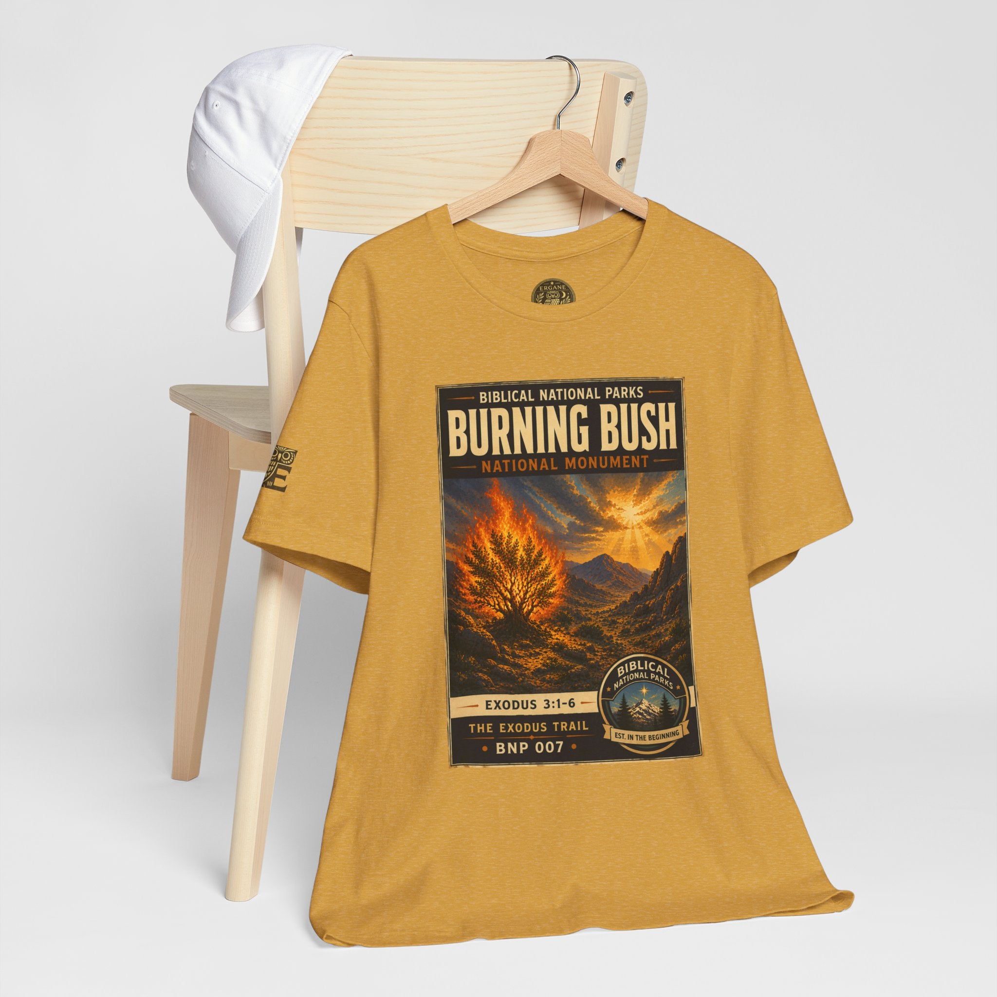Biblical National Parks Collection II- The Exodus Trail #007/013 Exodus 3: 1-6 | Vintage nature poster Tee | Biblical national parks graphic shirt