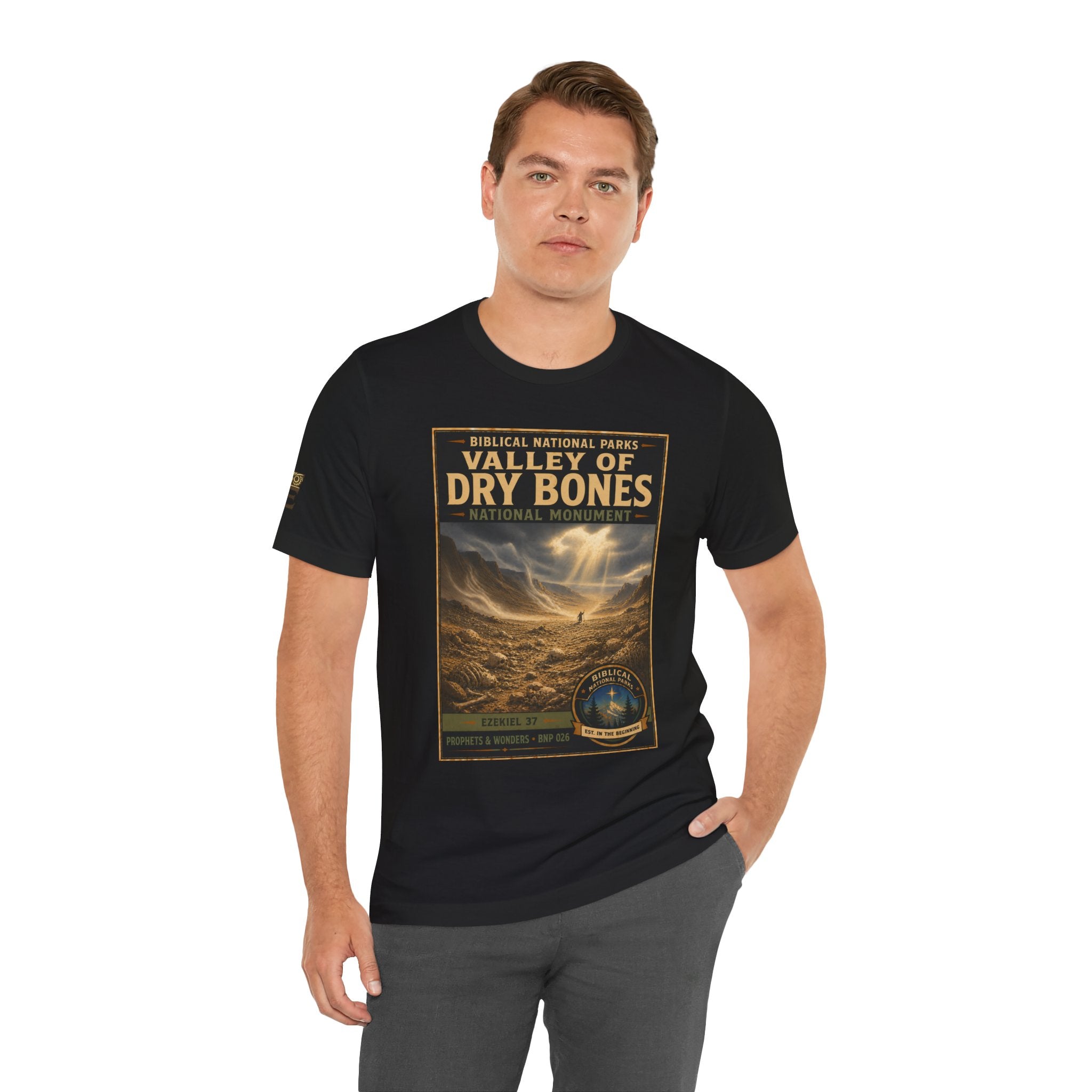 Biblical National Parks Collection V- Prophets & Wonders #026/030 Ezekiel 37  | Vintage nature poster Tee | Biblical national parks graphic shirt