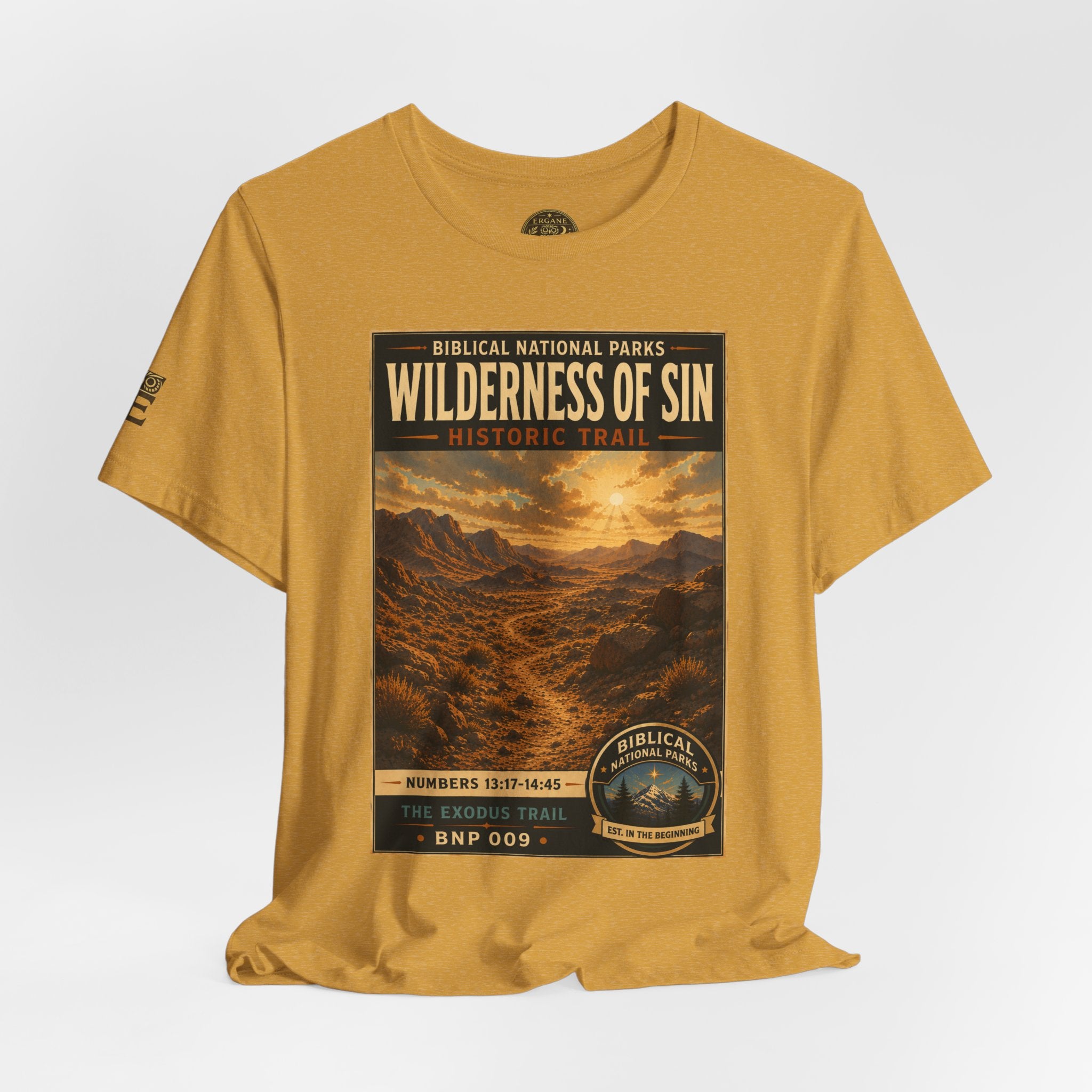 Biblical National Parks Collection II- The Exodus Trail #009/013 Exodus 13: 17 - 14:45 | Vintage nature poster Tee | Biblical national parks graphic shirt