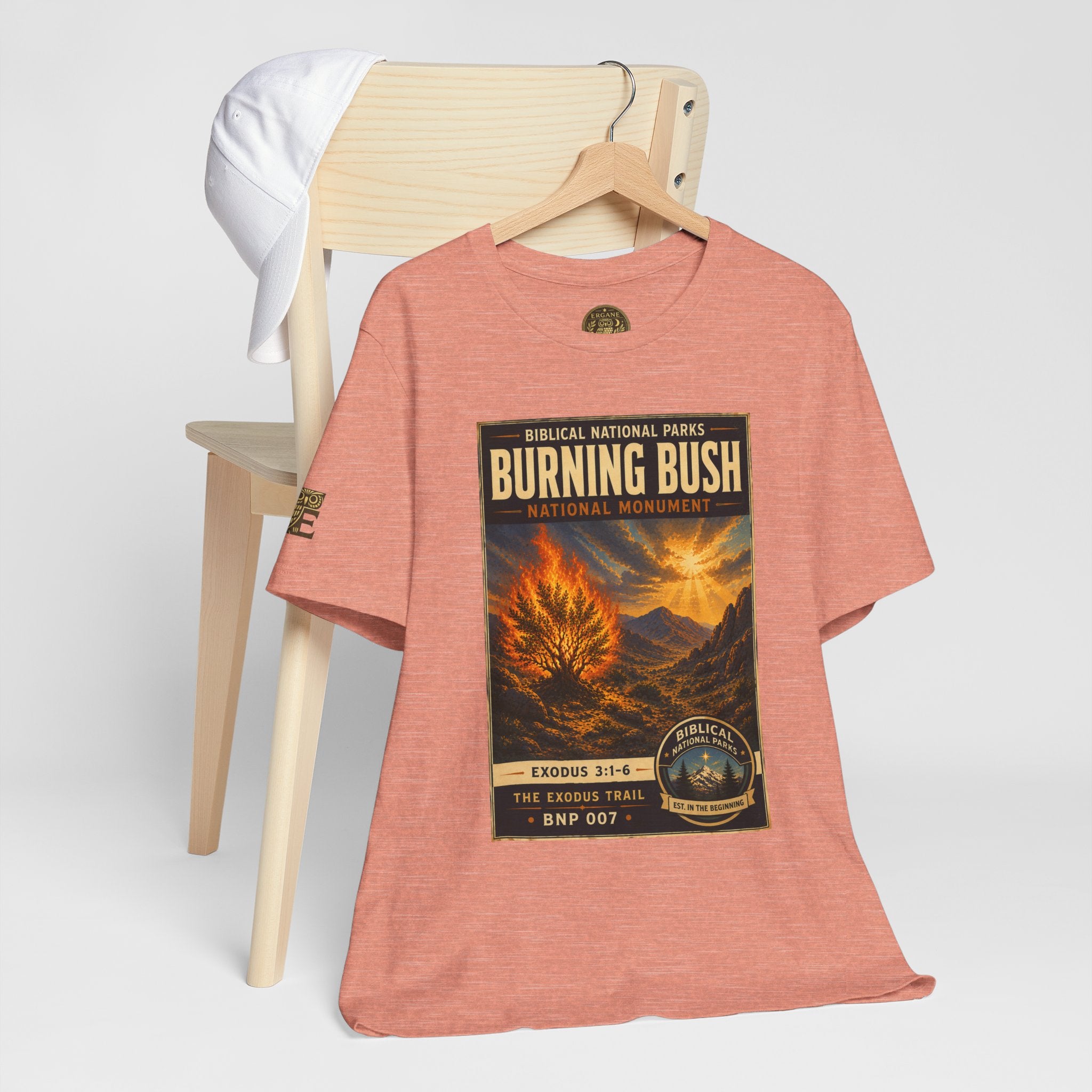Biblical National Parks Collection II- The Exodus Trail #007/013 Exodus 3: 1-6 | Vintage nature poster Tee | Biblical national parks graphic shirt