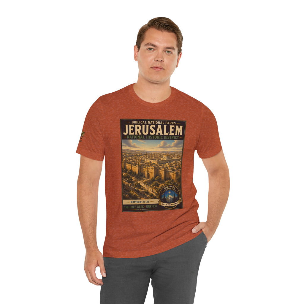 Biblical National Parks Collection VII- The Holy Week #037/041 | Matthew 21-23 | Vintage nature poster Tee | Biblical national parks graphic shirt
