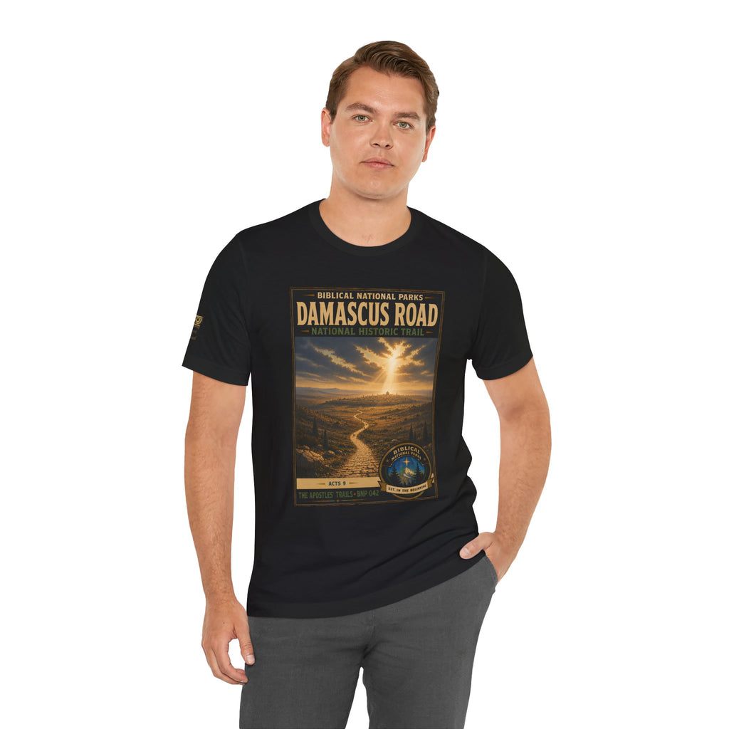 Biblical National Parks Collection VIII- The Apostles' Trails #042/049 | Acts 9 | Vintage nature poster Tee | Biblical national parks graphic shirt