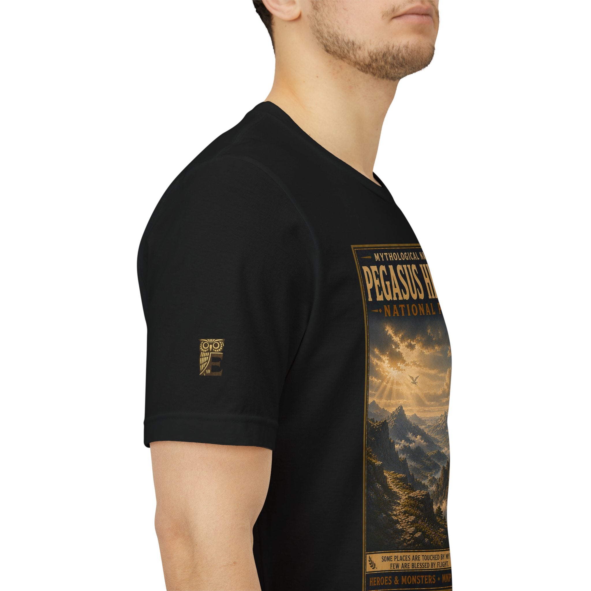 Mythological National Parks Collection III- #020-028 - Heros & Monsters | Vintage nature poster Tee | Mythological National Parks graphic shirt