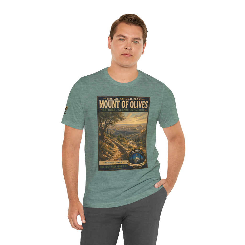 Biblical National Parks Collection VII- The Holy Week #036/041 | Matthew 21 - Luke 19 | Vintage nature poster Tee | Biblical national parks graphic shirt