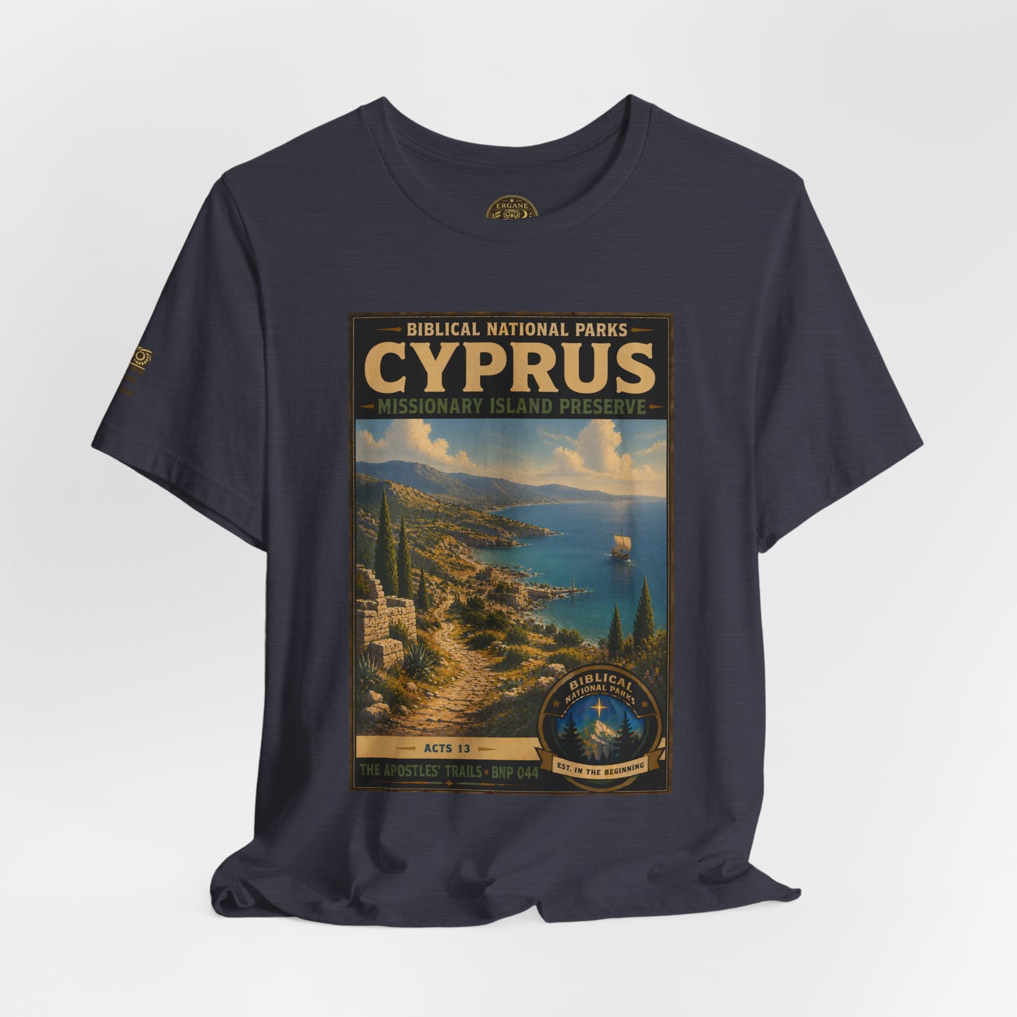 Biblical National Parks Collection VIII- The Apostles' Trails #044/049 | Acts 13 | Vintage nature poster Tee | Biblical national parks graphic shirt