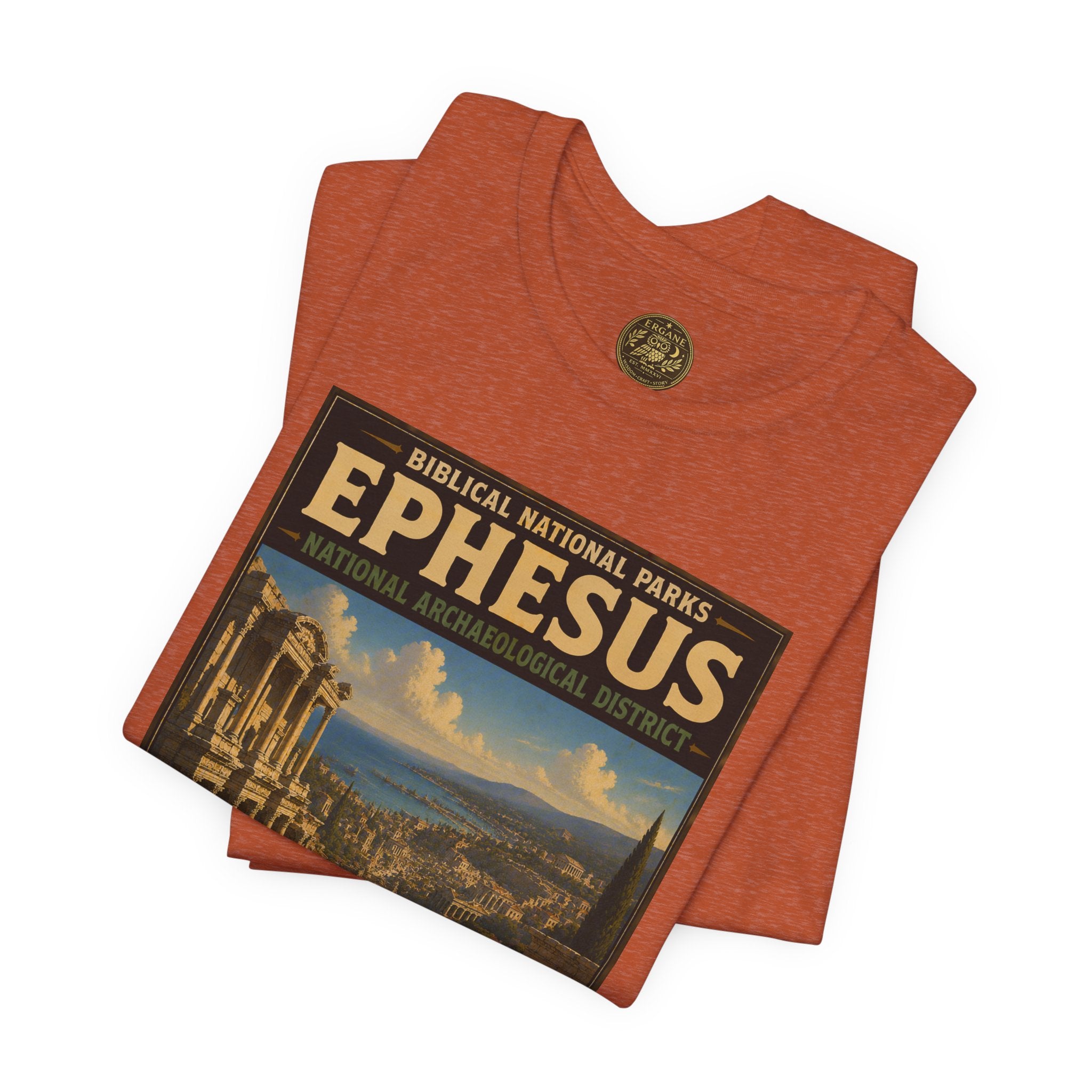 Biblical National Parks Collection VIII- The Apostles' Trails #048/049 | Acts 19 | Vintage nature poster Tee | Biblical national parks graphic shirt
