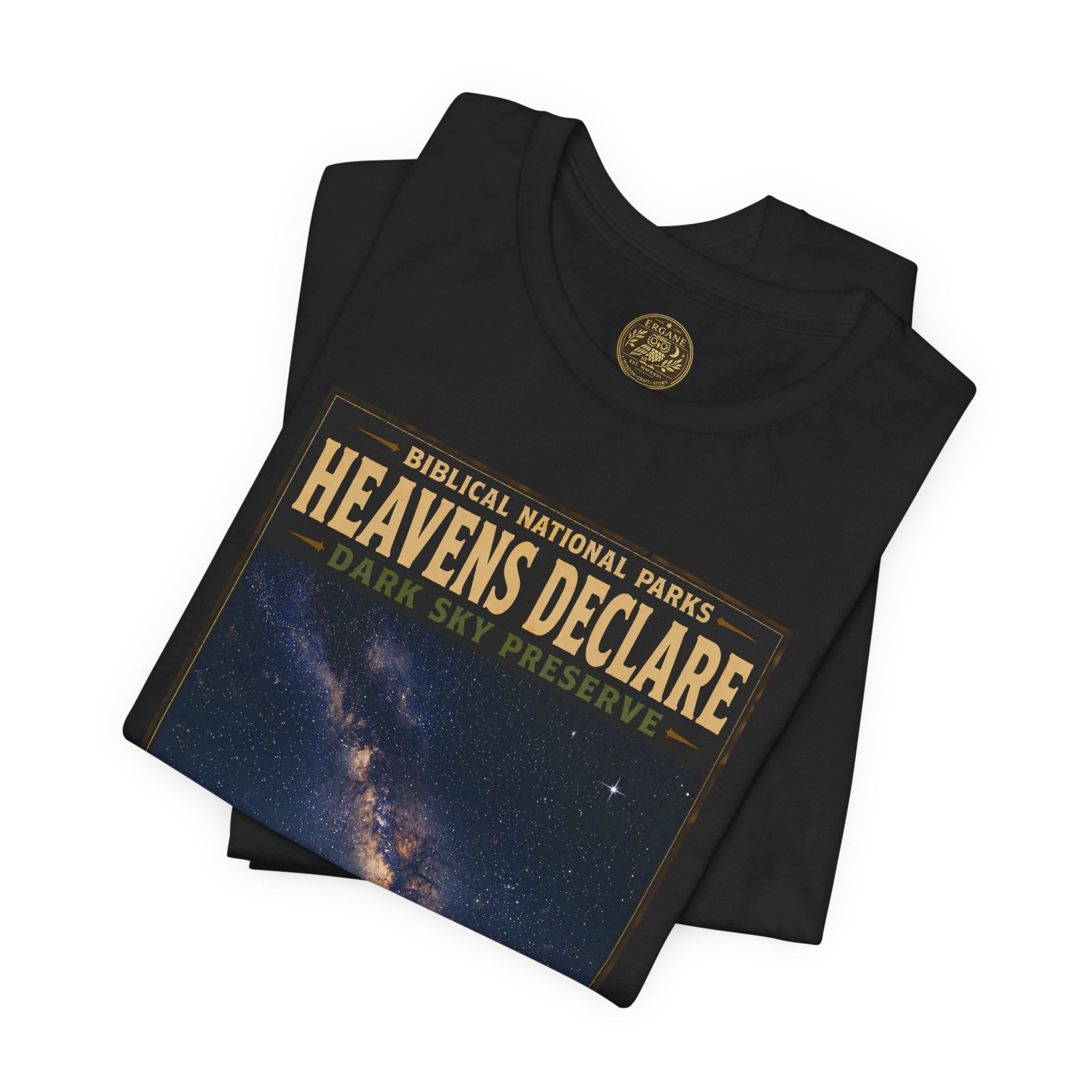 Biblical National Parks Collection IX- #054/054 -Psalms & Sacred Landscapes | Psalm 19:1 | Vintage nature poster Tee | Biblical national parks graphic shirt