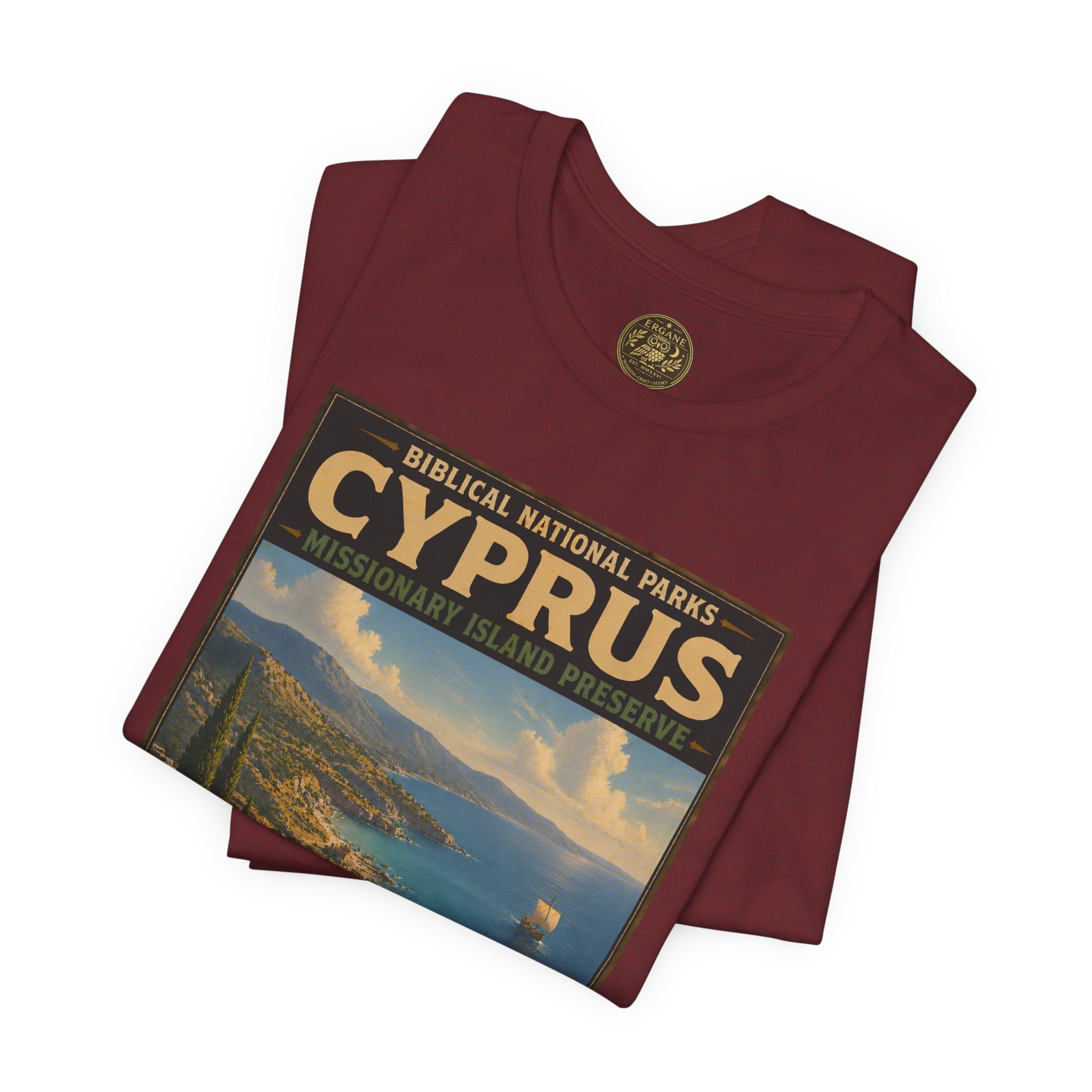 Biblical National Parks Collection VIII- The Apostles' Trails #044/049 | Acts 13 | Vintage nature poster Tee | Biblical national parks graphic shirt