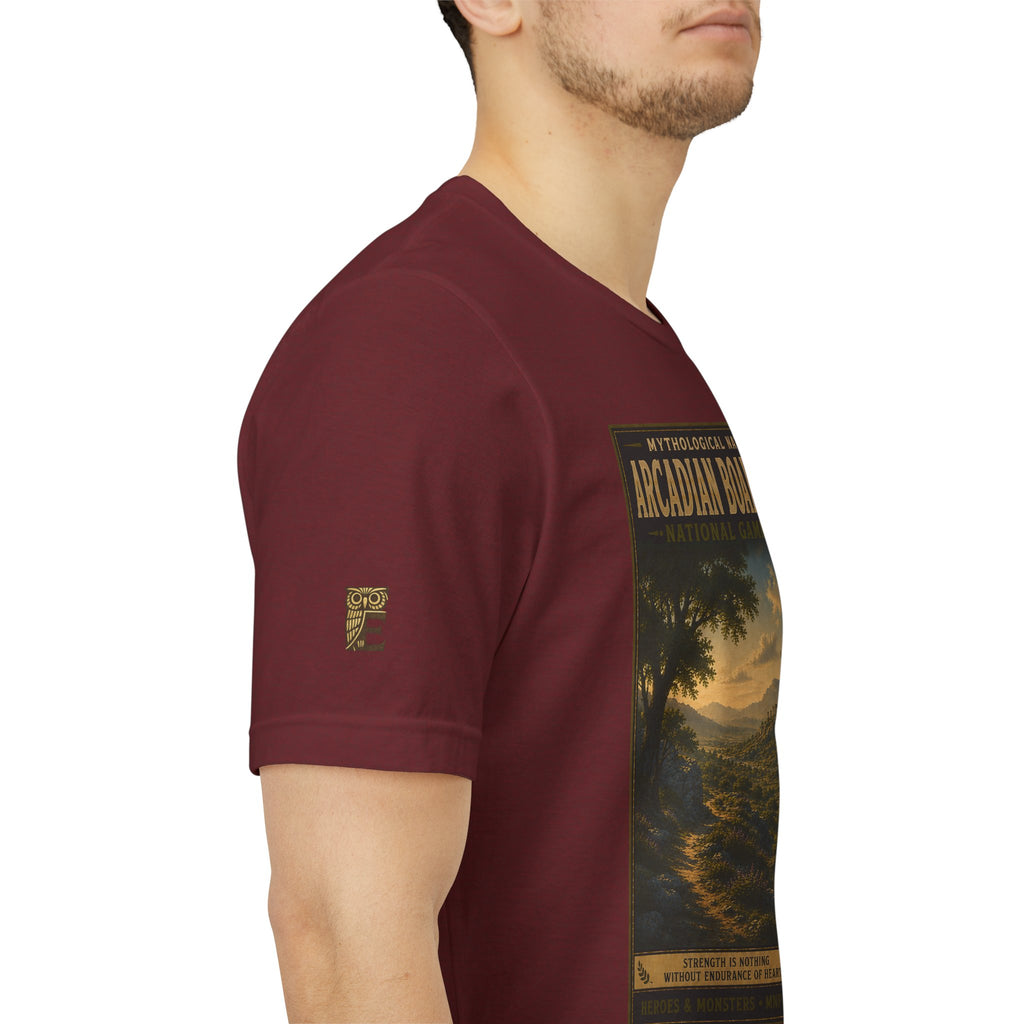 Mythological National Parks Collection III- #024-028 - Heros & Monsters | Vintage nature poster Tee | Mythological National Parks graphic shirt