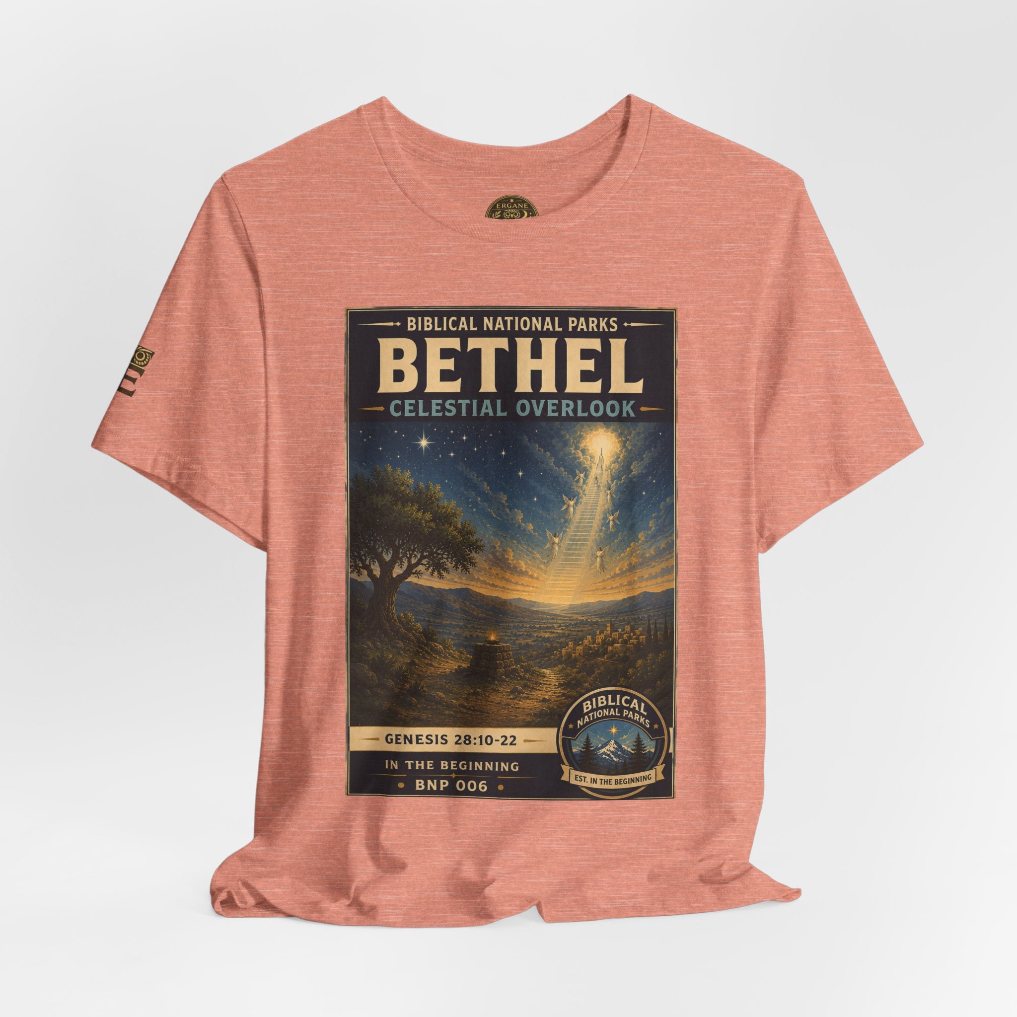 Biblical National Parks Collection I- In The Beginning #006/006 Genesis 28: 10-22 | Vintage nature poster Tee | Biblical national parks graphic shirt