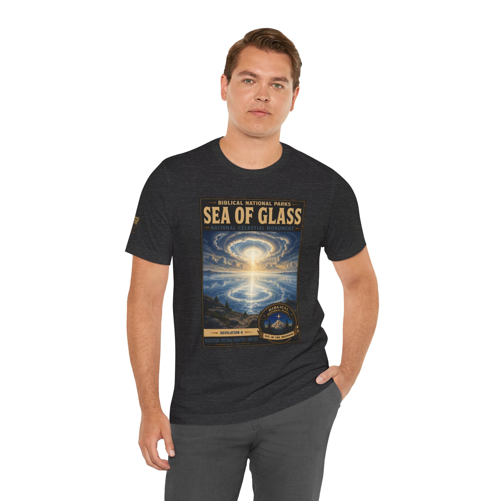Biblical National Parks Collection X- #057/061 - Revelation: The Final Frontier | Revelation 4 | Vintage nature poster Tee | Biblical national parks graphic shirt